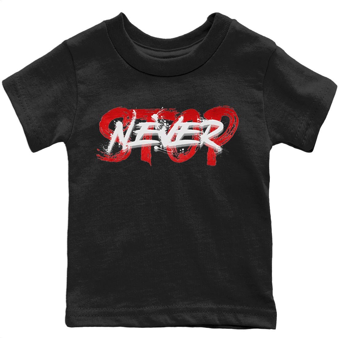 Jordan 9 Chile Red Sneaker Match Tees Never Stop Sneaker Tees Jordan 9 Chile Red Sneaker Release Tees Kids Shirts