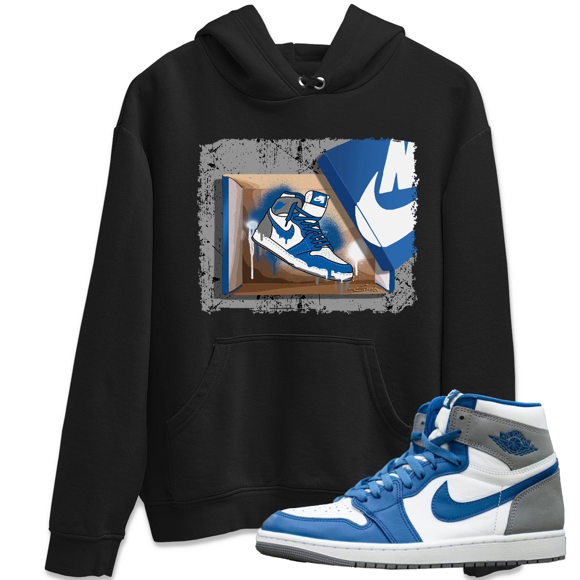 Jordan 1 True Blue Sneaker Match Tees New Kicks Sneaker Tees Jordan 1 True Blue Sneaker Release Tees Unisex Shirts