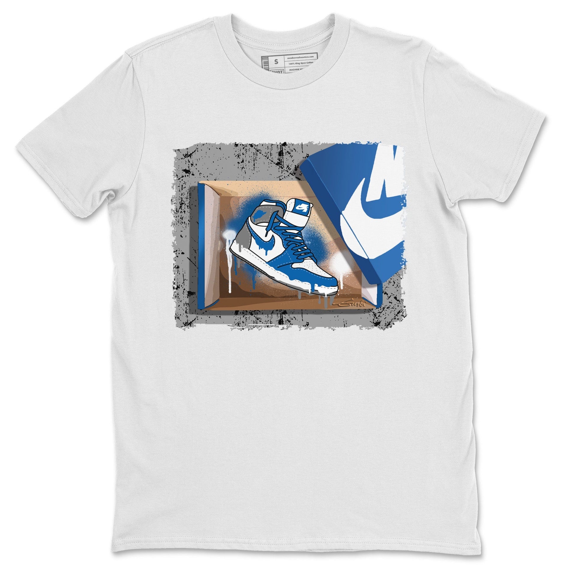 Jordan 1 True Blue Sneaker Match Tees New Kicks Sneaker Tees Jordan 1 True Blue Sneaker Release Tees Unisex Shirts