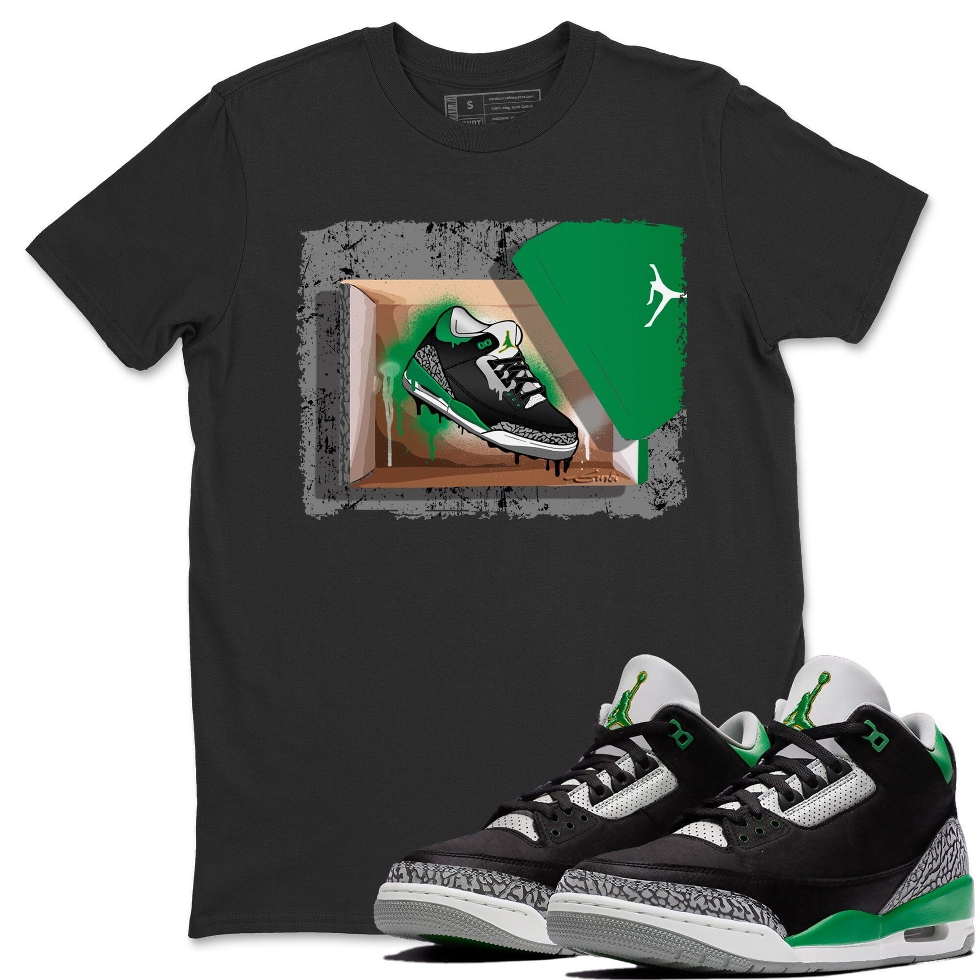 Jordan 3 Pine Green Sneaker Match Tees New Kicks Sneaker Tees Jordan 3 Pine Green Sneaker Release Tees Unisex Shirts