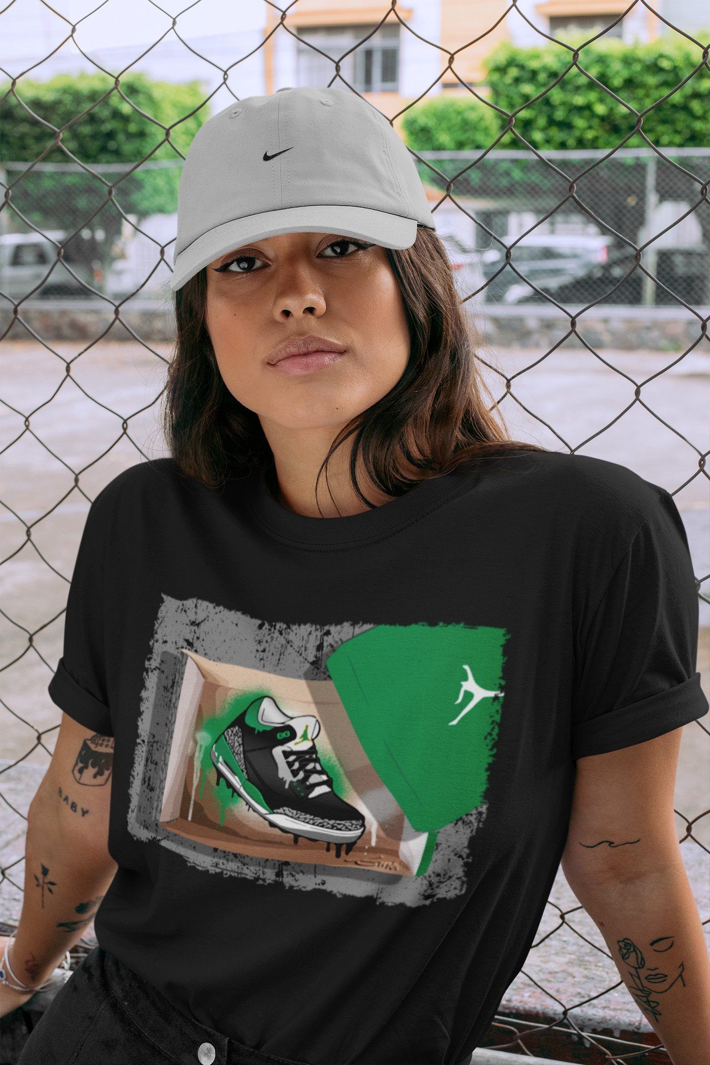 Jordan 3 Pine Green Sneaker Match Tees New Kicks Sneaker Tees Jordan 3 Pine Green Sneaker Release Tees Unisex Shirts