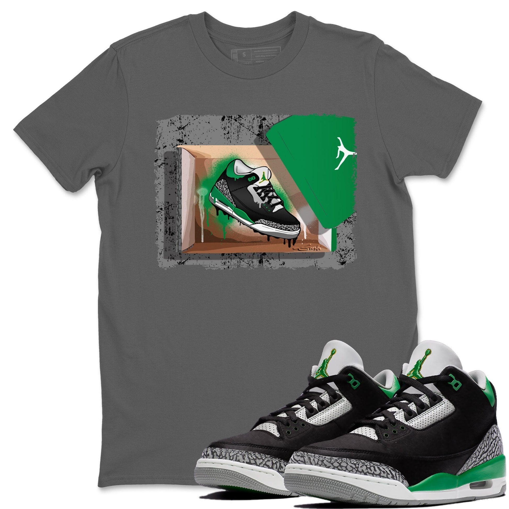 Jordan 3 Pine Green Sneaker Match Tees New Kicks Sneaker Tees Jordan 3 Pine Green Sneaker Release Tees Unisex Shirts