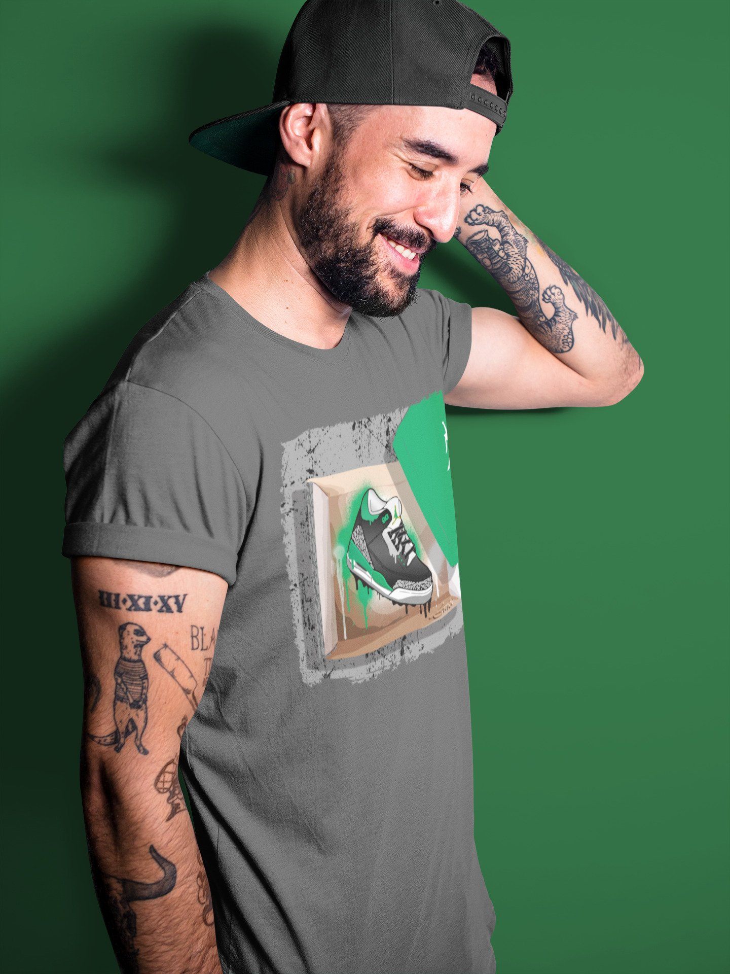Jordan 3 Pine Green Sneaker Match Tees New Kicks Sneaker Tees Jordan 3 Pine Green Sneaker Release Tees Unisex Shirts