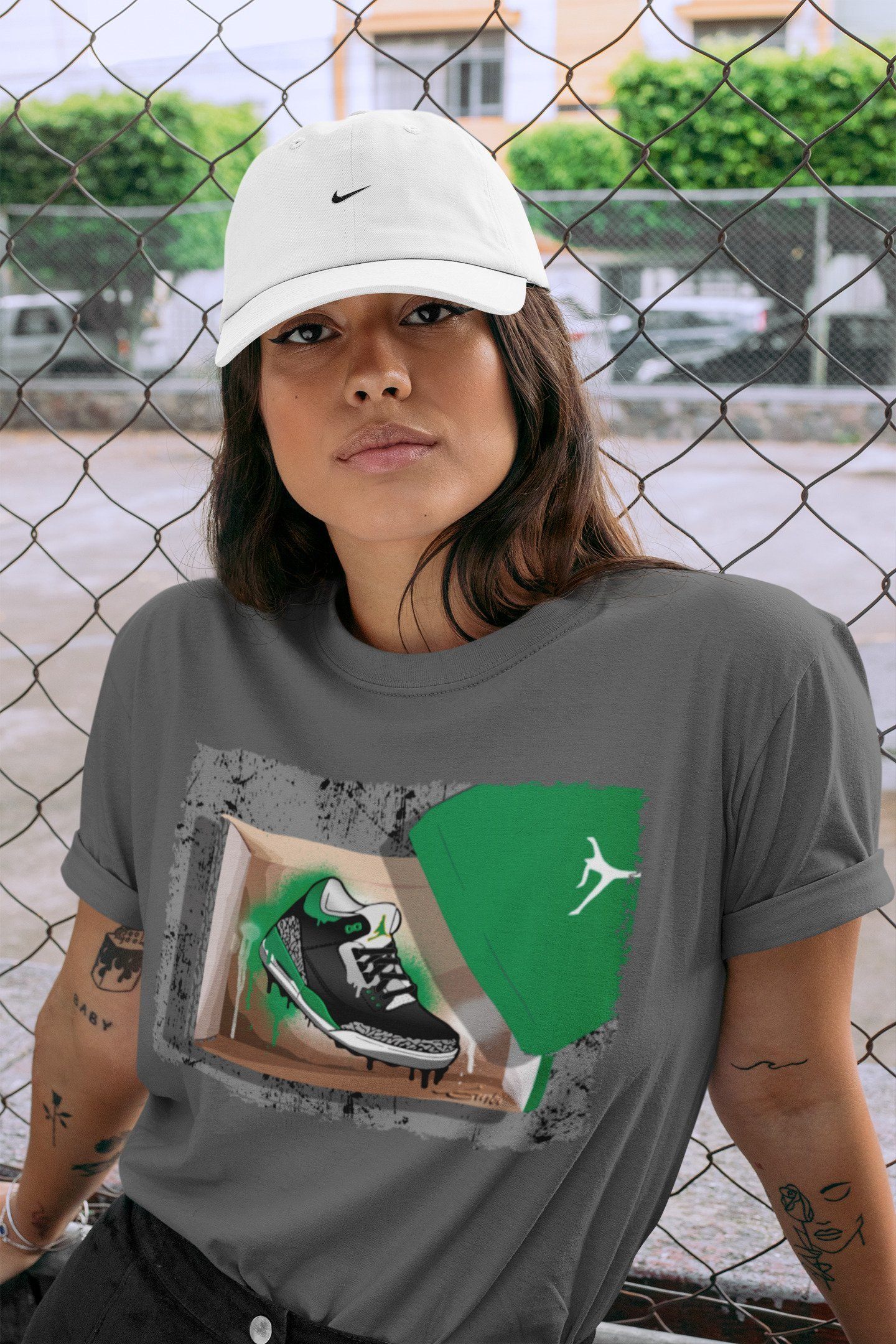 Jordan 3 Pine Green Sneaker Match Tees New Kicks Sneaker Tees Jordan 3 Pine Green Sneaker Release Tees Unisex Shirts