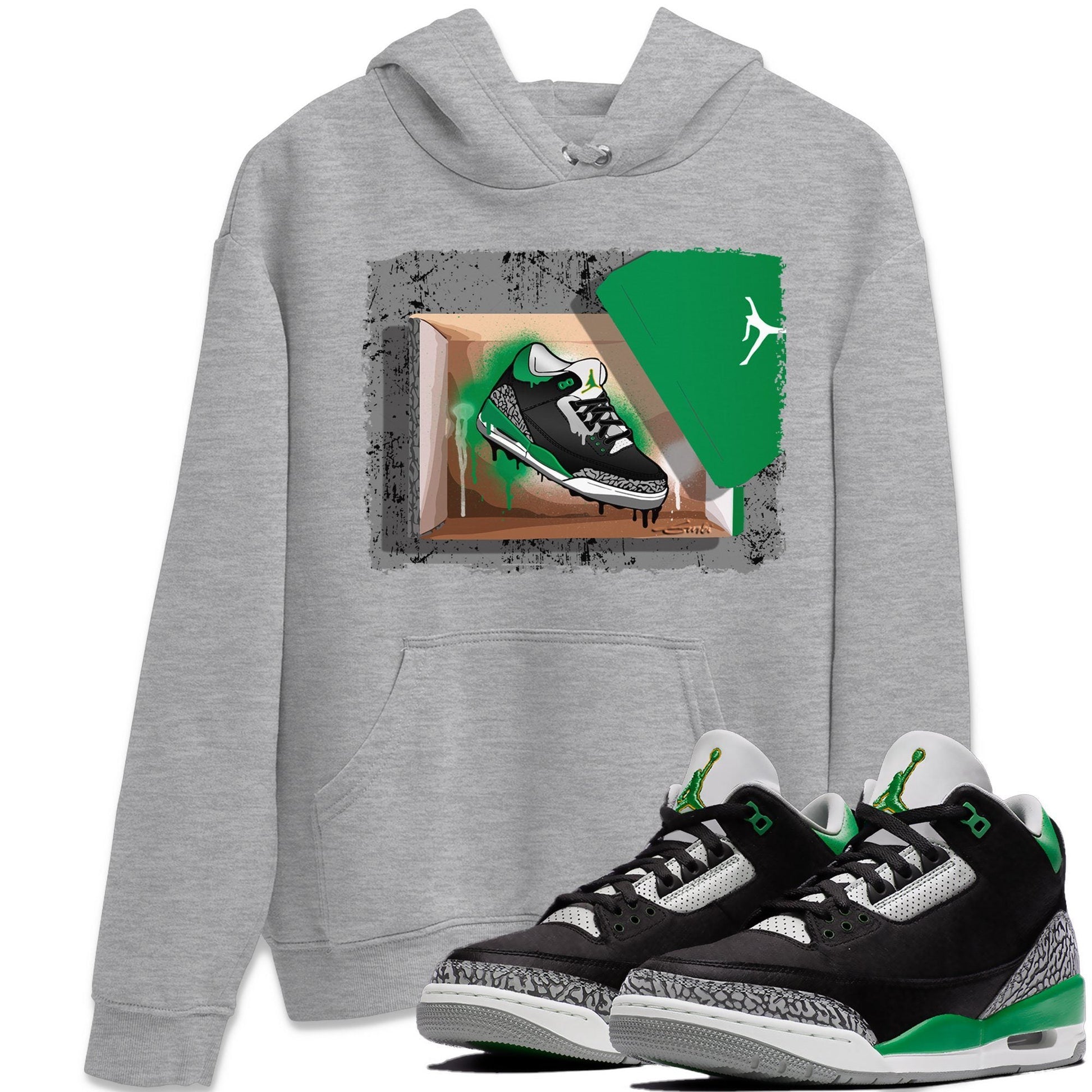 Jordan 3 Pine Green Sneaker Match Tees New Kicks Sneaker Tees Jordan 3 Pine Green Sneaker Release Tees Unisex Shirts