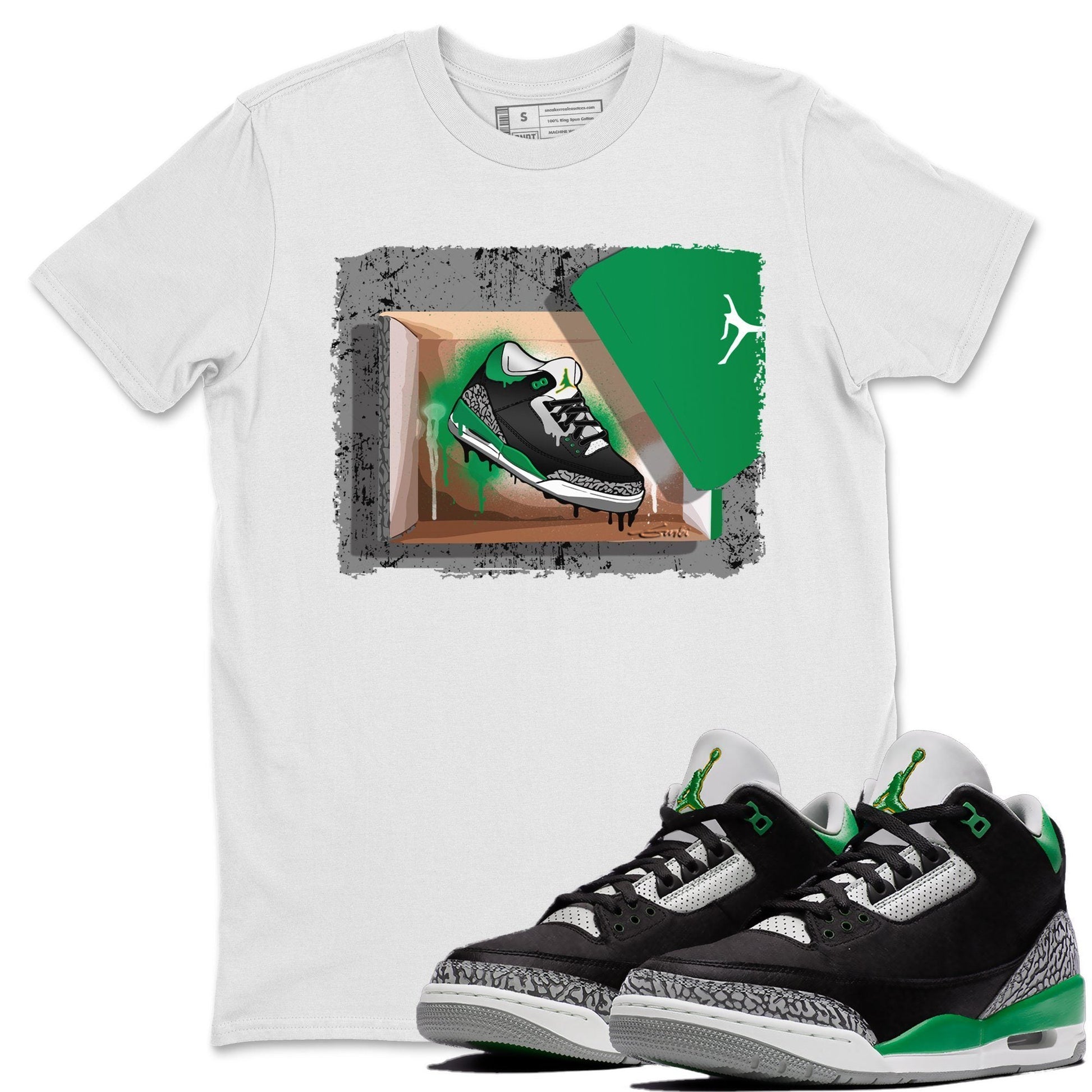 Jordan 3 Pine Green Sneaker Match Tees New Kicks Sneaker Tees Jordan 3 Pine Green Sneaker Release Tees Unisex Shirts