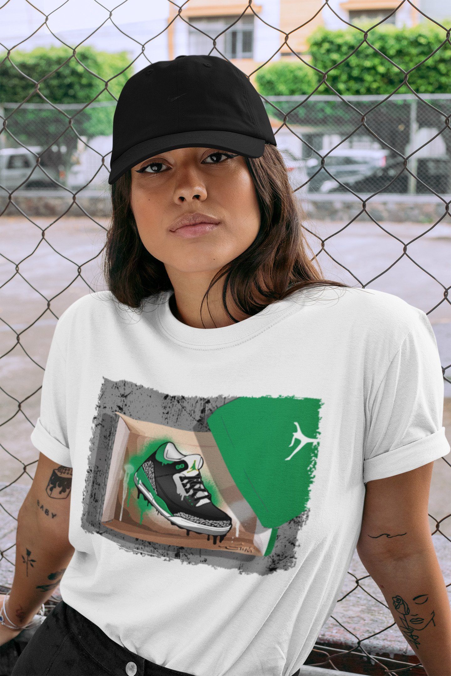 Jordan 3 Pine Green Sneaker Match Tees New Kicks Sneaker Tees Jordan 3 Pine Green Sneaker Release Tees Unisex Shirts