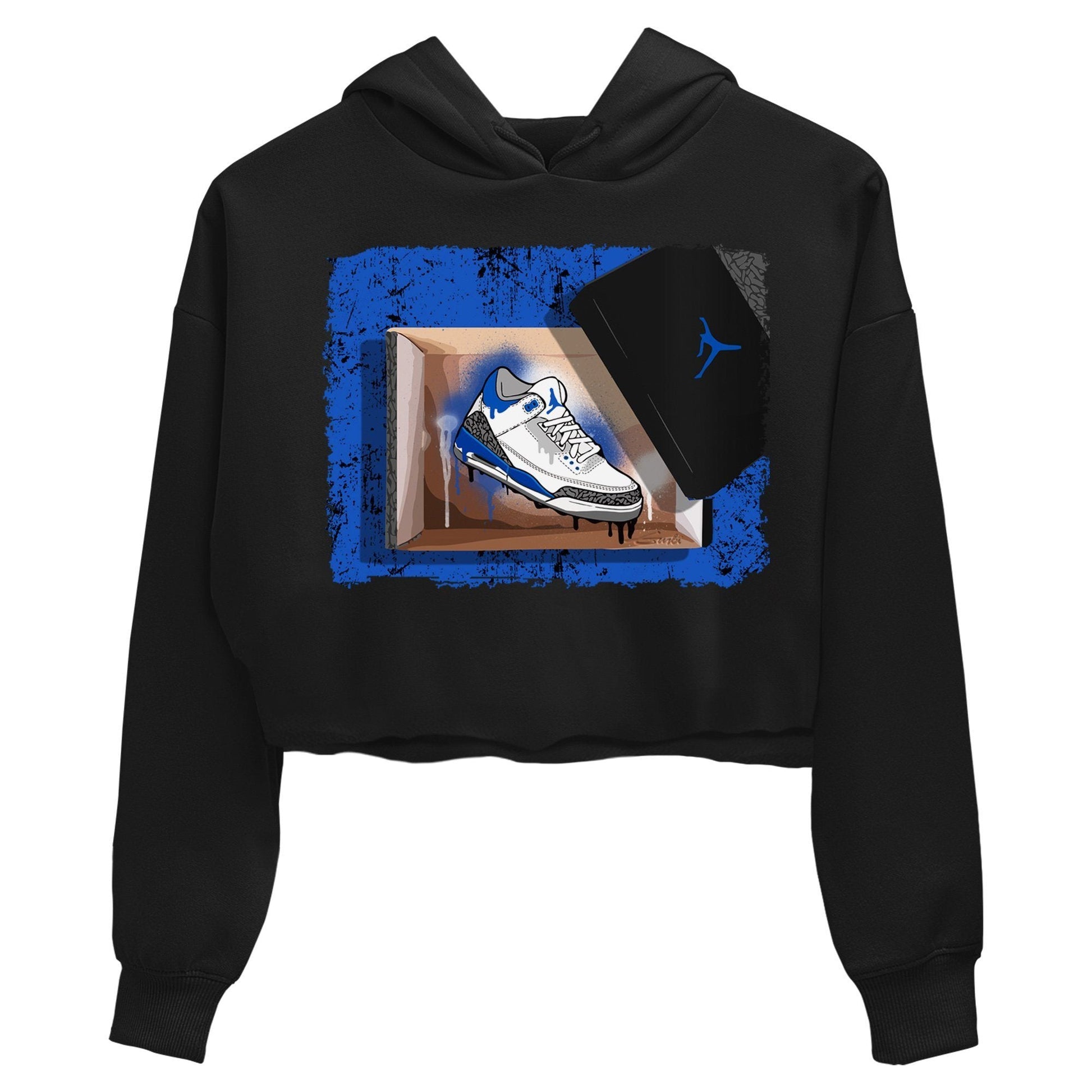 Jordan 3 Racer Blue Sneaker Match Tees New Kicks Sneaker Tees Jordan 3 Racer Blue Sneaker Release Tees Women's Shirts