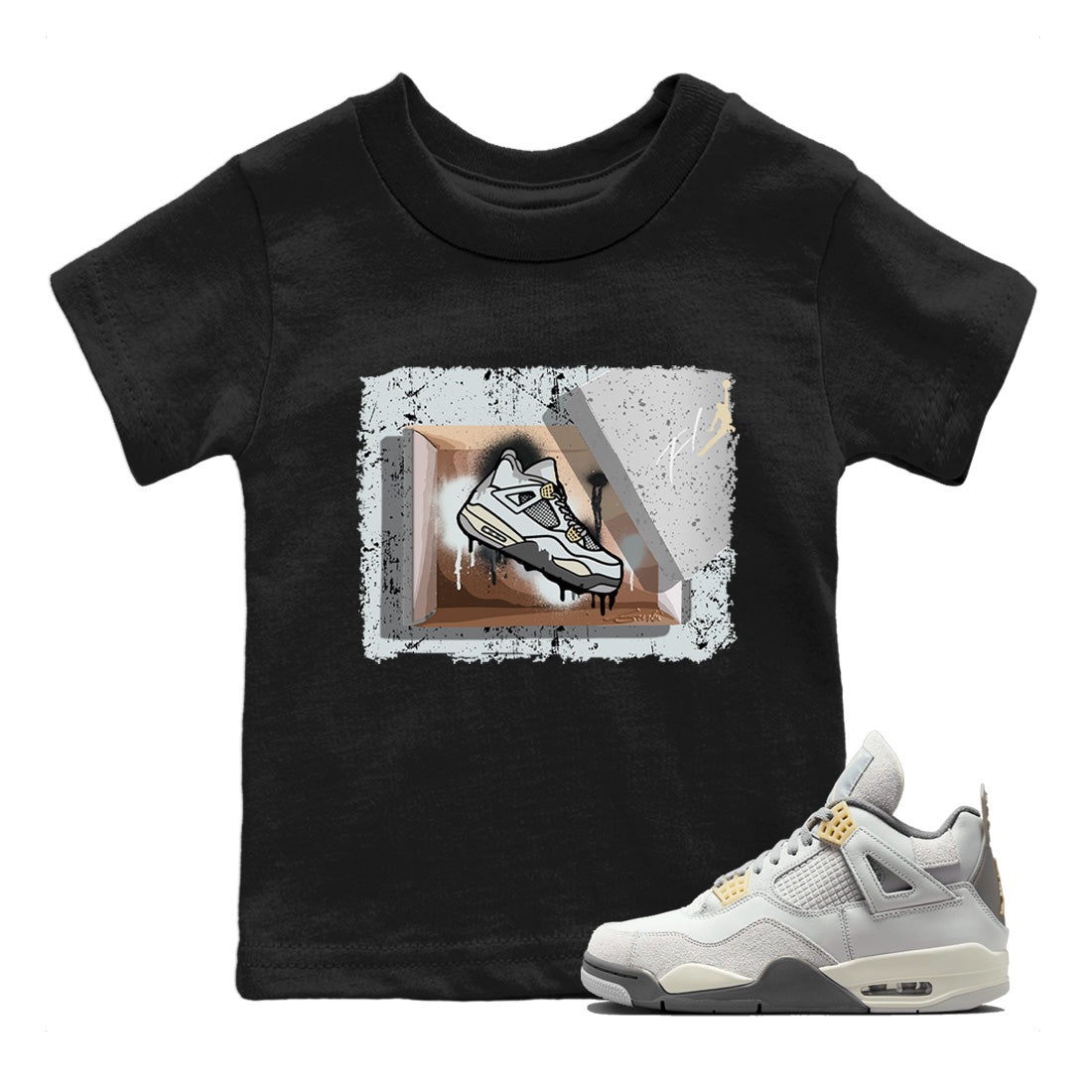 Jordan 4 Craft Sneaker Match Tees New Kicks Sneaker Tees Jordan 4 Craft Sneaker Release Tees Kids Shirts