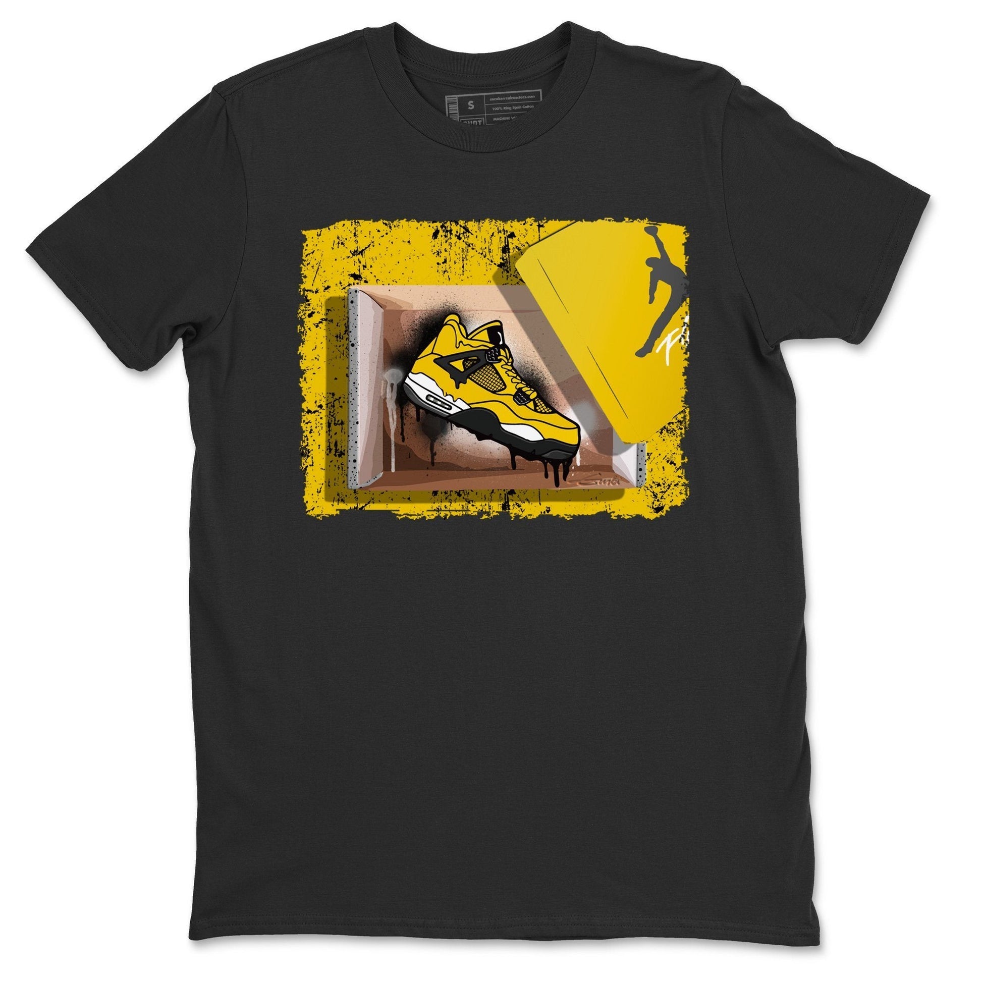 Jordan 4 Lightning Sneaker Match Tees New Kicks Sneaker Tees Jordan 4 Lightning Sneaker Release Tees Unisex Shirts