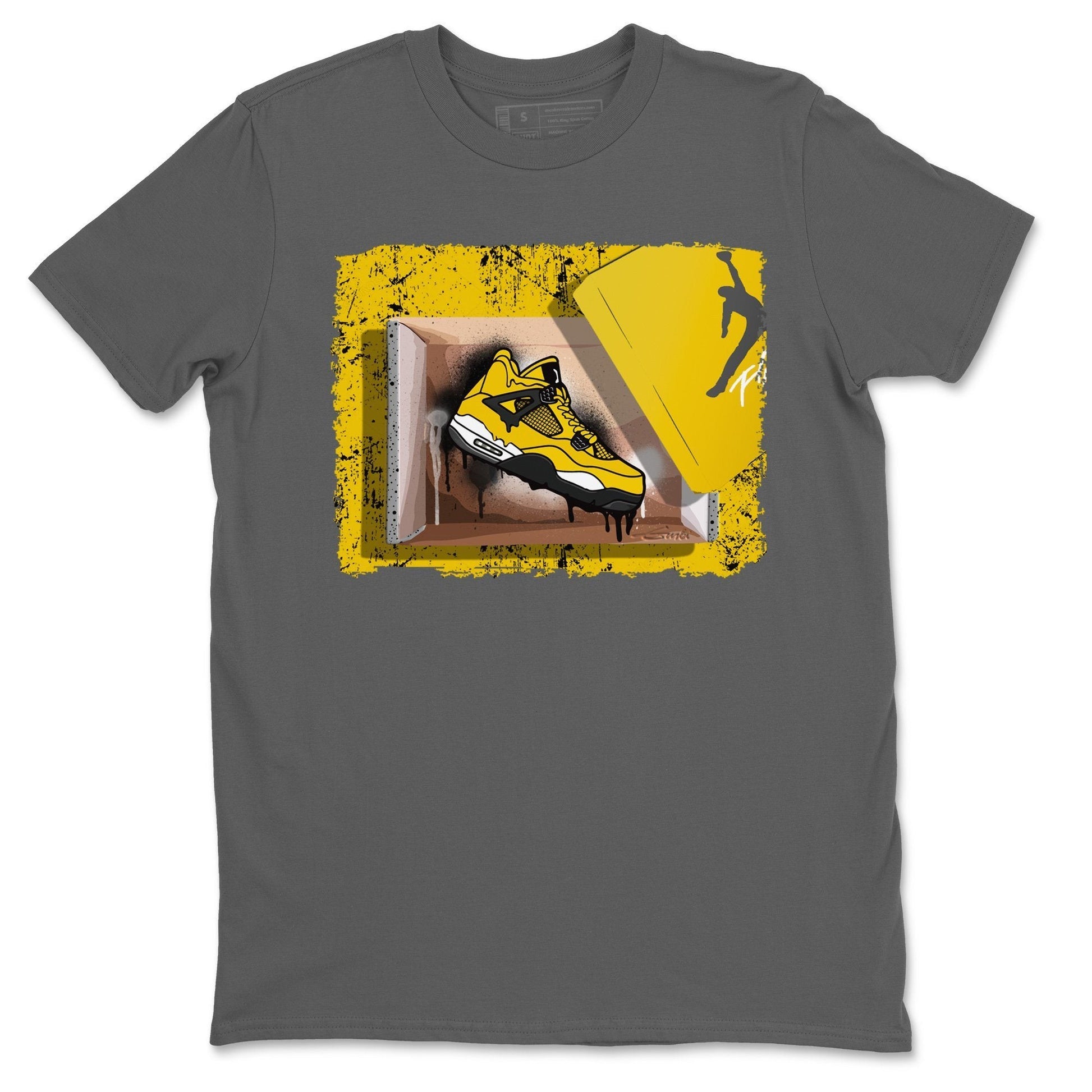 Jordan 4 Lightning Sneaker Match Tees New Kicks Sneaker Tees Jordan 4 Lightning Sneaker Release Tees Unisex Shirts