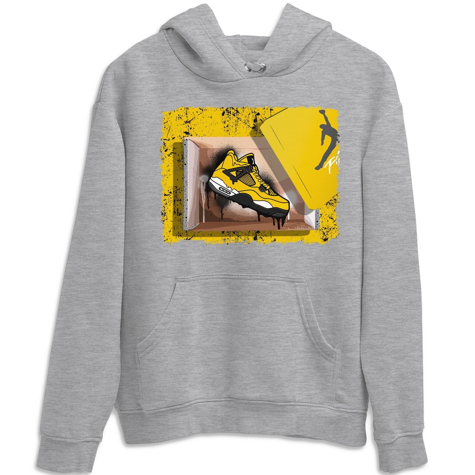Jordan 4 Lightning Sneaker Match Tees New Kicks Sneaker Tees Jordan 4 Lightning Sneaker Release Tees Unisex Shirts
