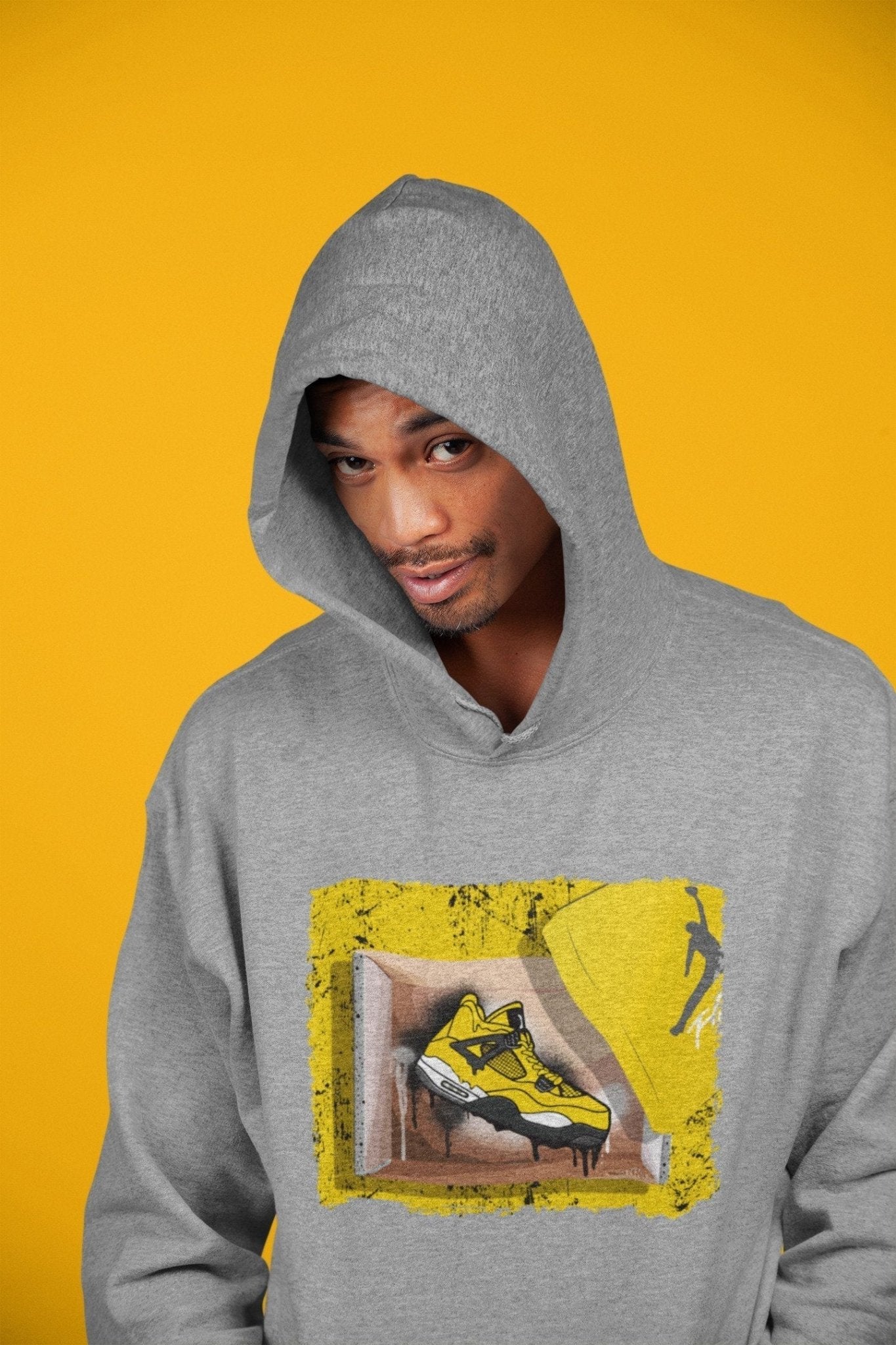 Jordan 4 Lightning Sneaker Match Tees New Kicks Sneaker Tees Jordan 4 Lightning Sneaker Release Tees Unisex Shirts
