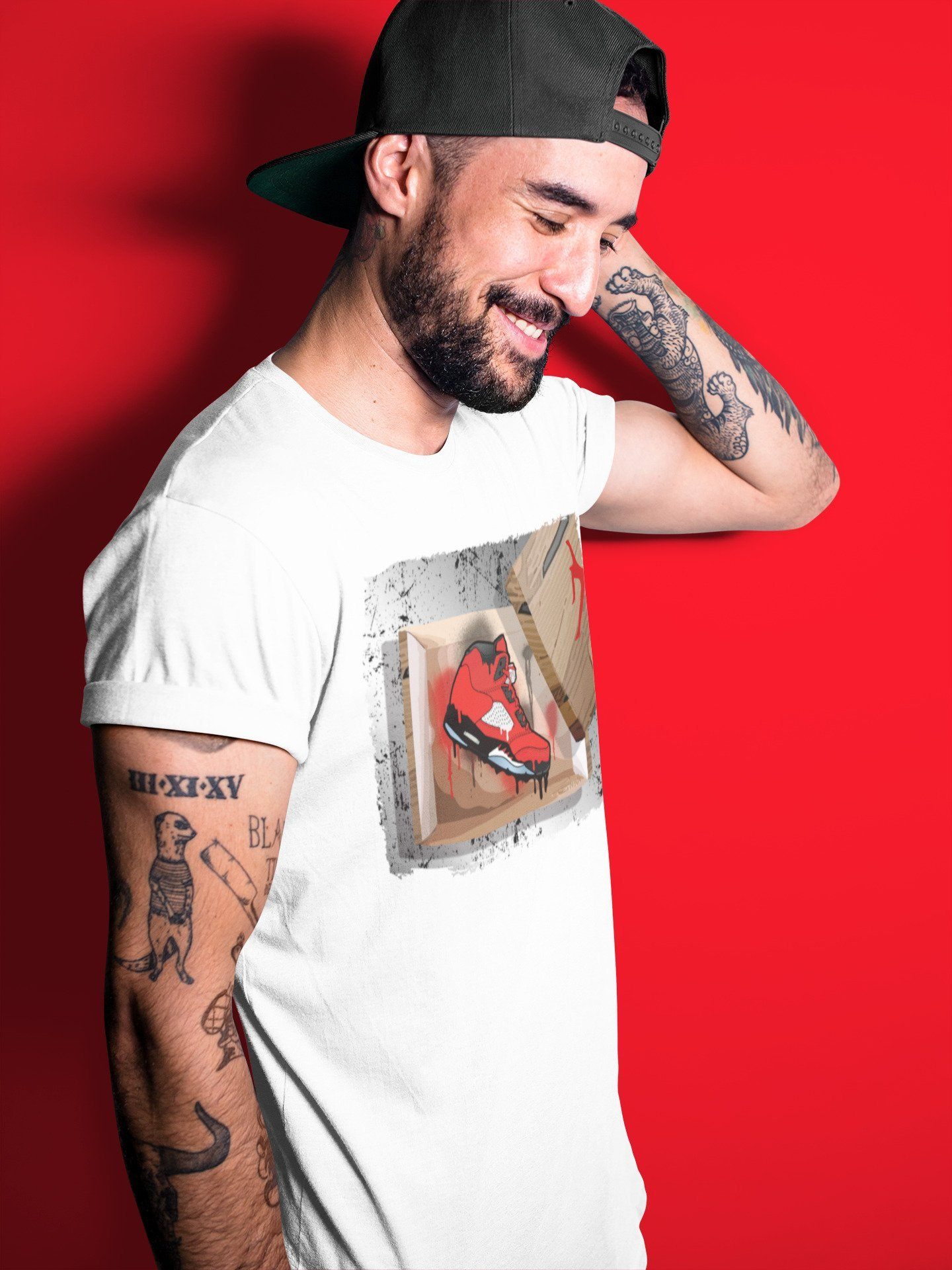 Jordan 5 Raging Bull Sneaker Match Tees New Kicks Sneaker Tees Jordan 5 Raging Bull Sneaker Release Tees Unisex Shirts