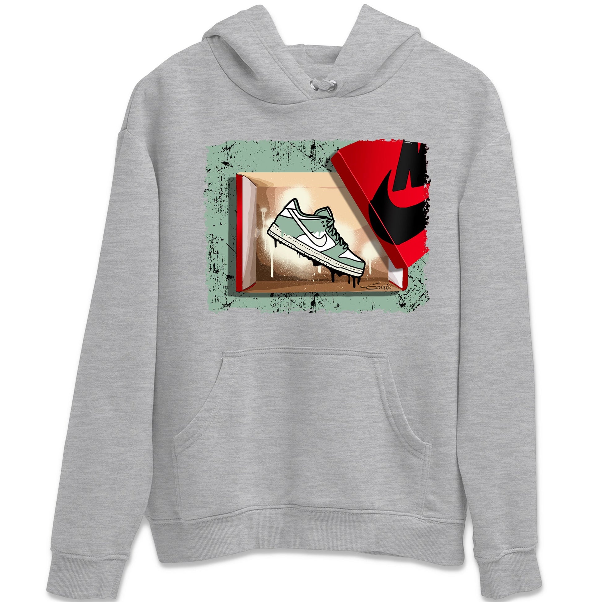 Dunk Low Mica Green Shirts New Kicks Sneaker Tees Dunk Mica Green Sneaker Release Tees Unisex Shirts Heather Grey 2