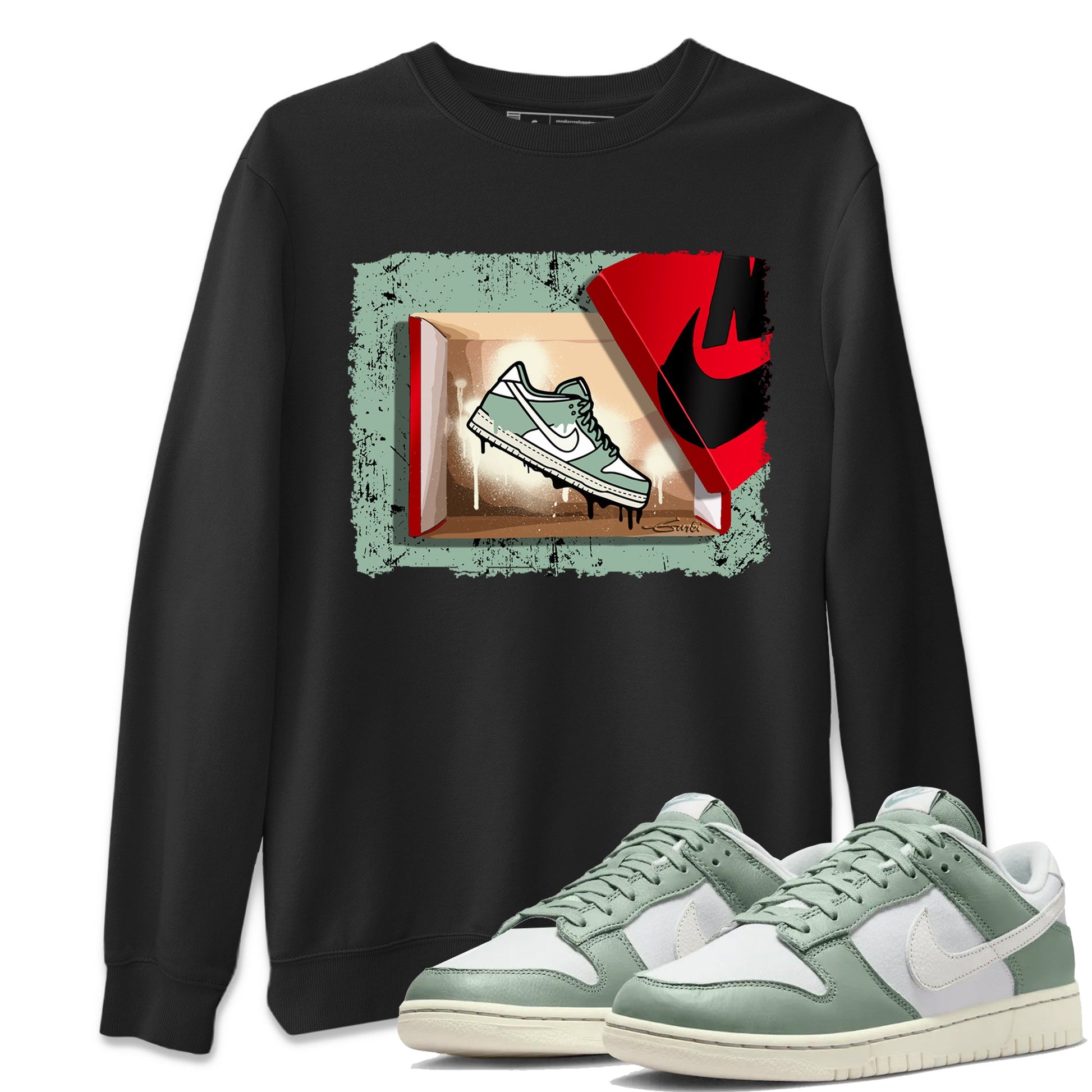 Dunk Low Mica Green Shirts New Kicks Sneaker Tees Dunk Mica Green Sneaker Release Tees Unisex Shirts Black 1