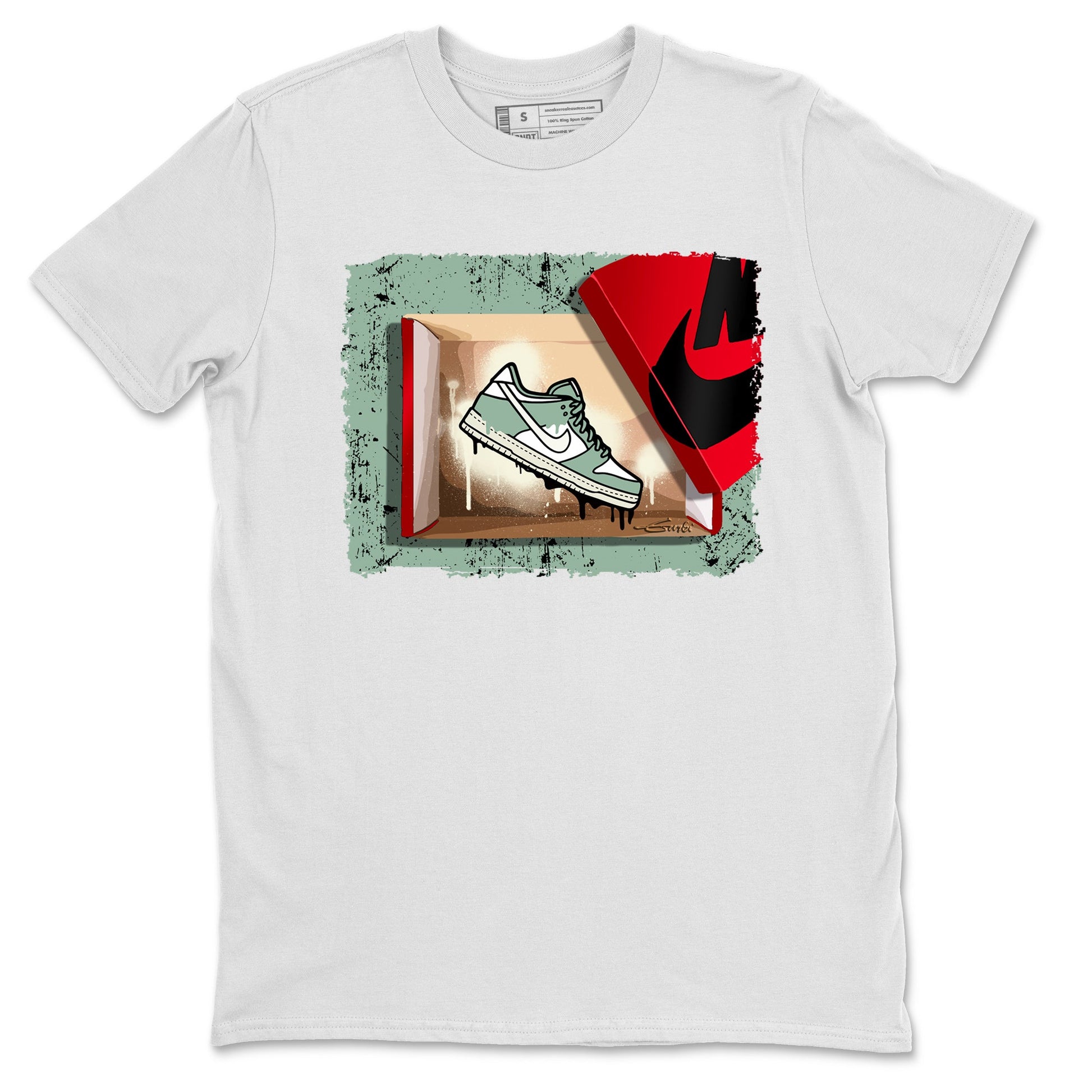 Dunk Low Mica Green Shirts New Kicks Sneaker Tees Dunk Mica Green Sneaker Release Tees Unisex Shirts White 2