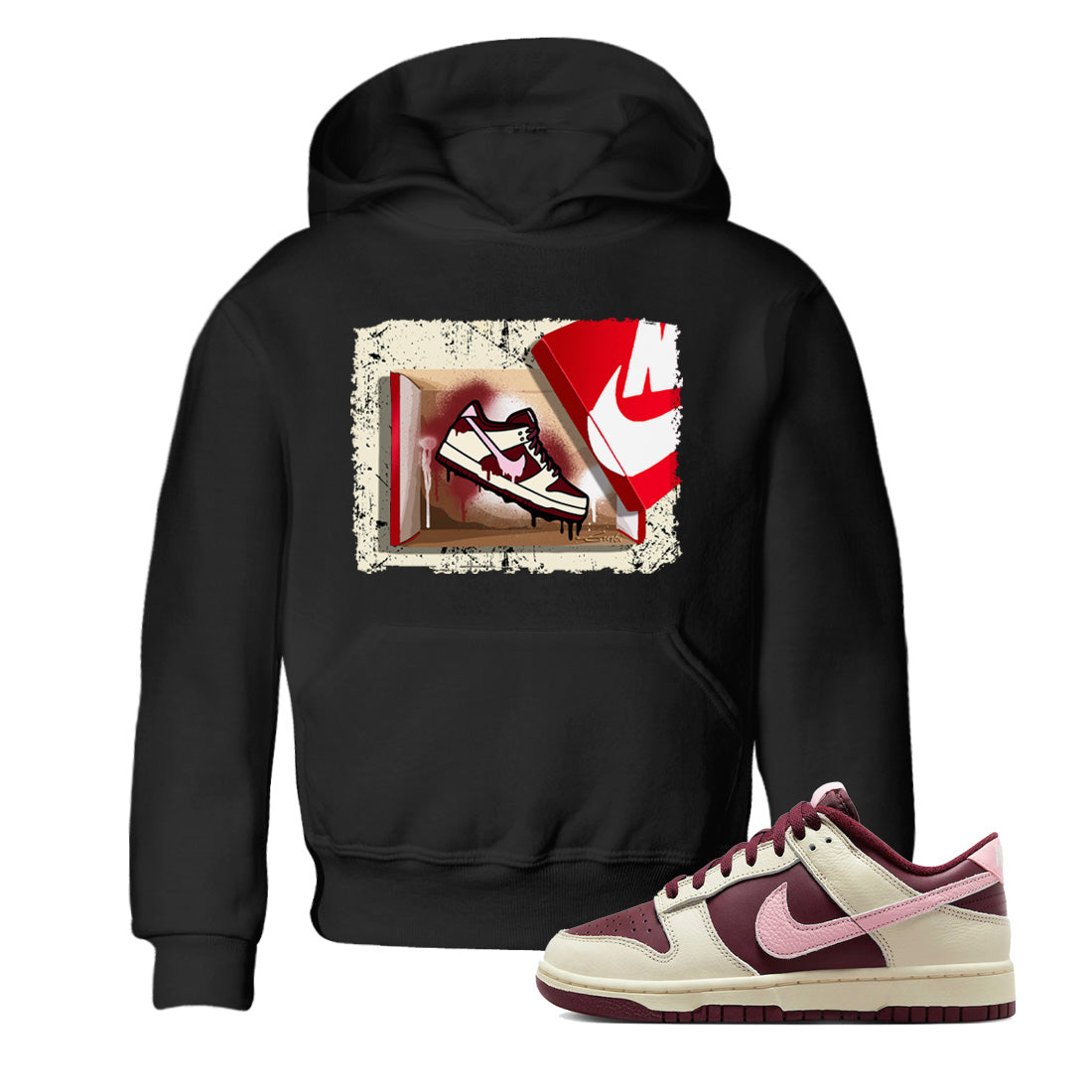 Dunk Valentines Day Sneaker Match Tees New Kicks Sneaker Tees Nike Dunk Valentine's Day Sneaker SNRT Sneaker Tees Kids Shirts