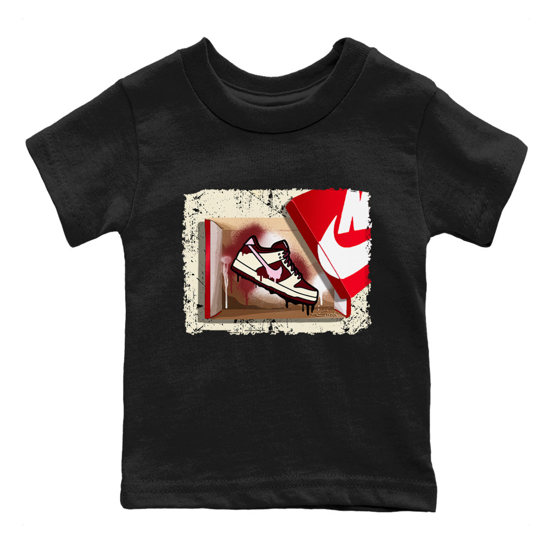 Dunk Valentines Day Sneaker Match Tees New Kicks Sneaker Tees Nike Dunk Valentine's Day Sneaker SNRT Sneaker Tees Kids Shirts