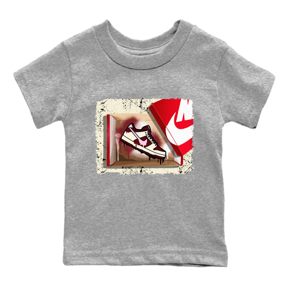 Dunk Valentines Day Sneaker Match Tees New Kicks Sneaker Tees Nike Dunk Valentine's Day Sneaker SNRT Sneaker Tees Kids Shirts
