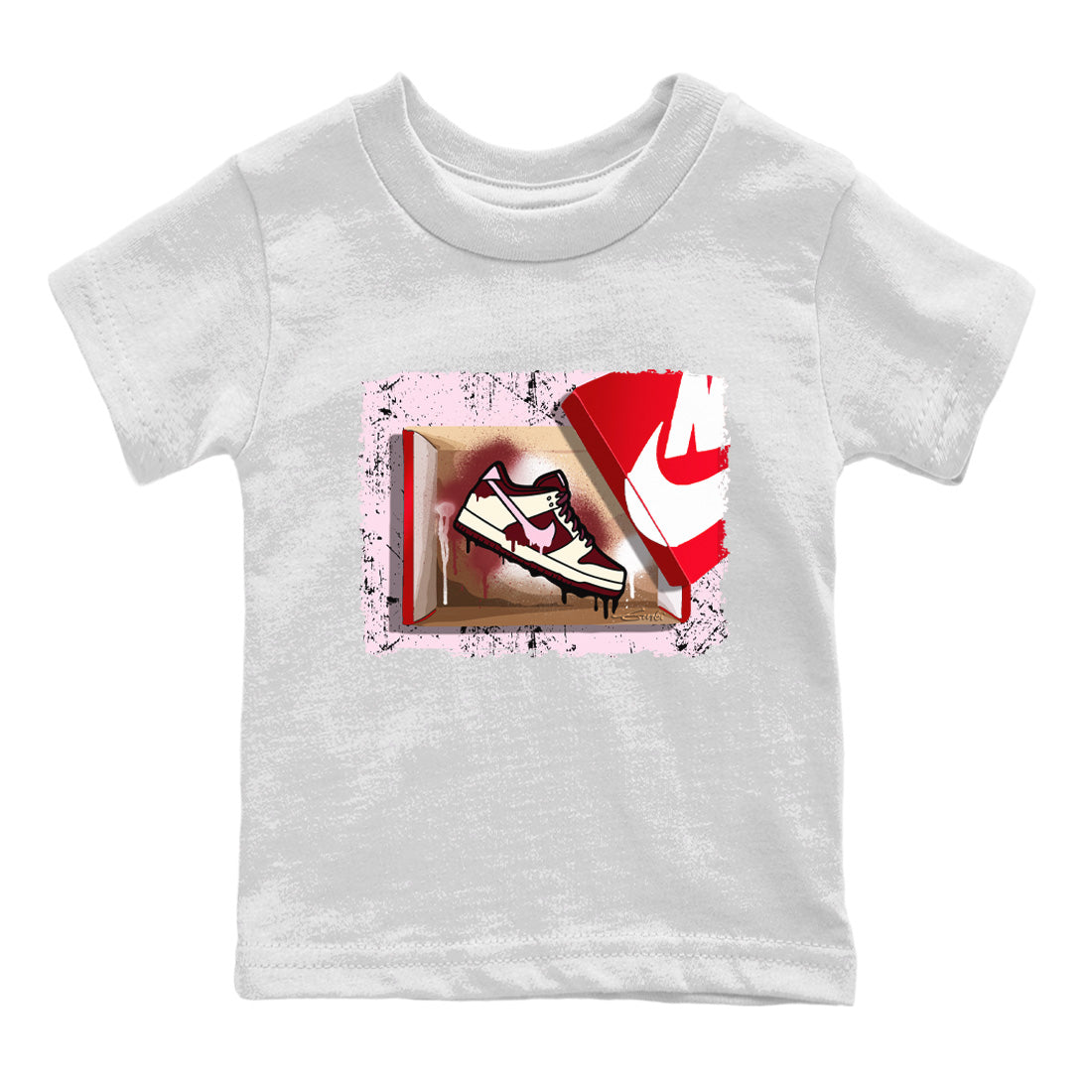 Dunk Valentines Day Sneaker Match Tees New Kicks Sneaker Tees Nike Dunk Valentine's Day Sneaker SNRT Sneaker Tees Kids Shirts