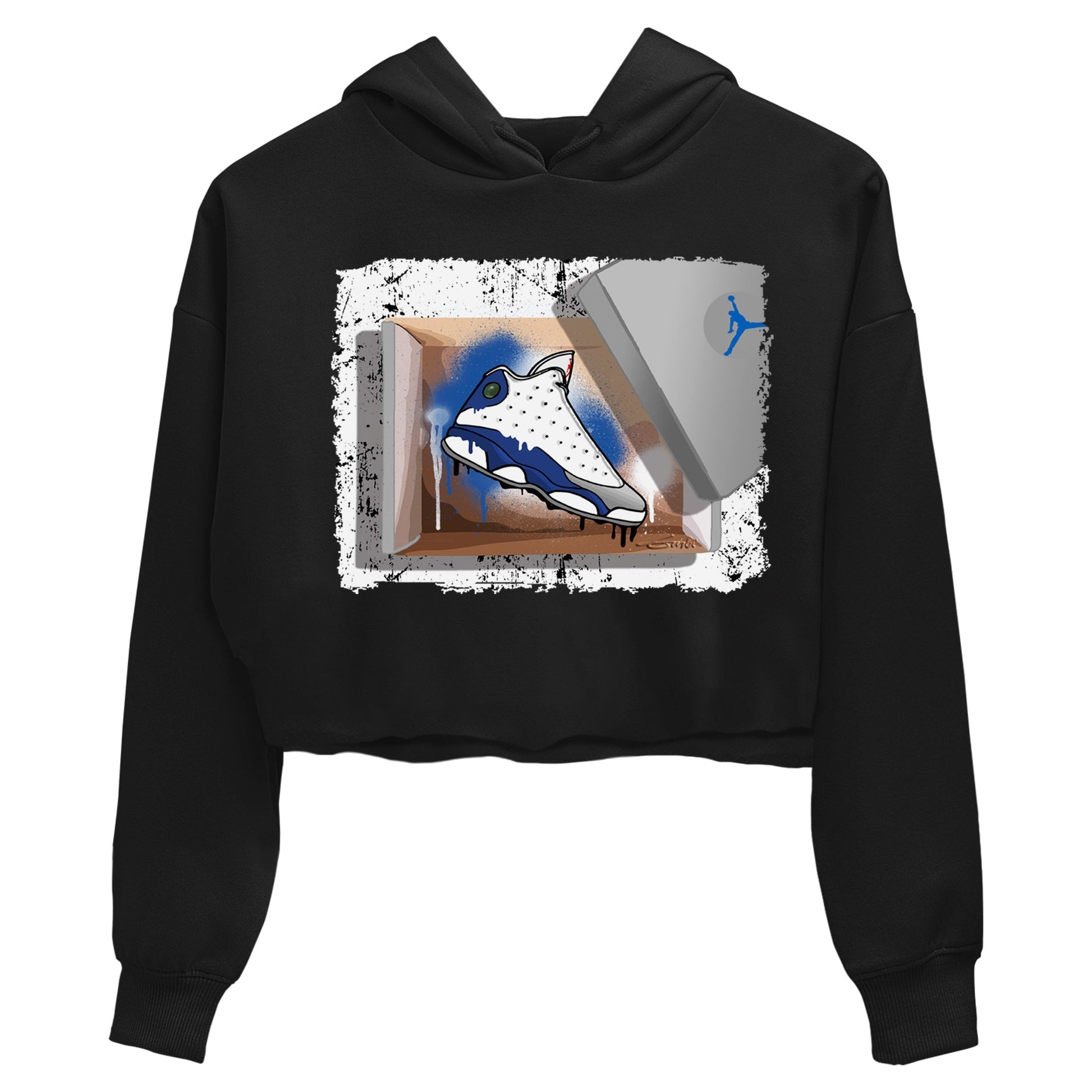 Jordan 13 French Blue Sneaker Match Tees New Kicks Sneaker Tees Jordan 13 French Blue Sneaker Release Tees Women's Shirts