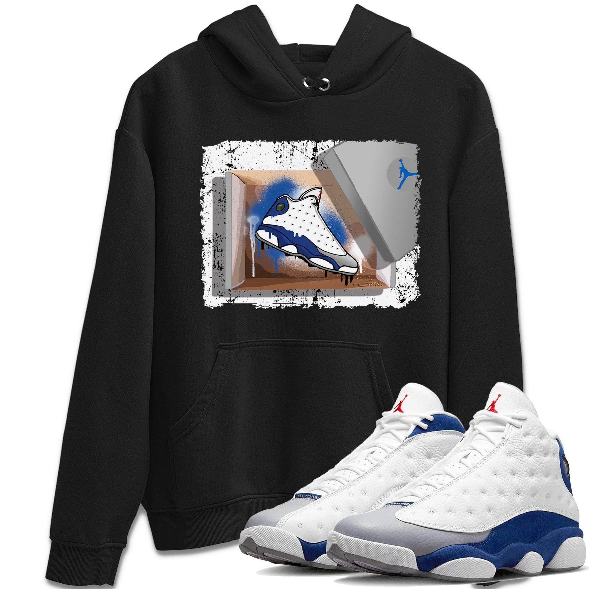 Jordan 13 French Blue Sneaker Match Tees New Kicks Sneaker Tees Jordan 13 French Blue Sneaker Release Tees Unisex Shirts