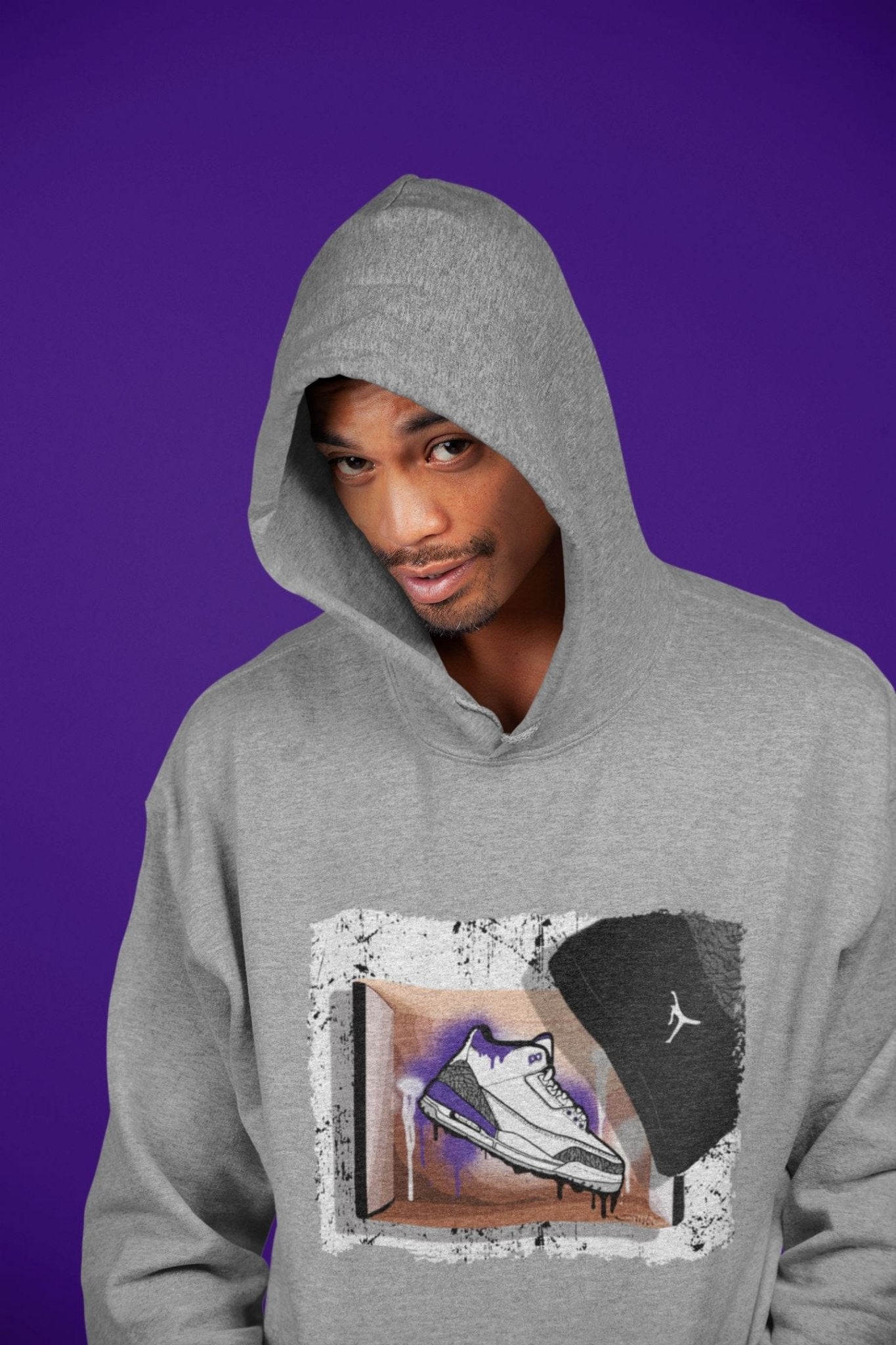 Jordan 3 Dark Iris Sneaker Match Tees New Kicks Sneaker Tees Jordan 3 Dark Iris Sneaker Release Tees Unisex Shirts
