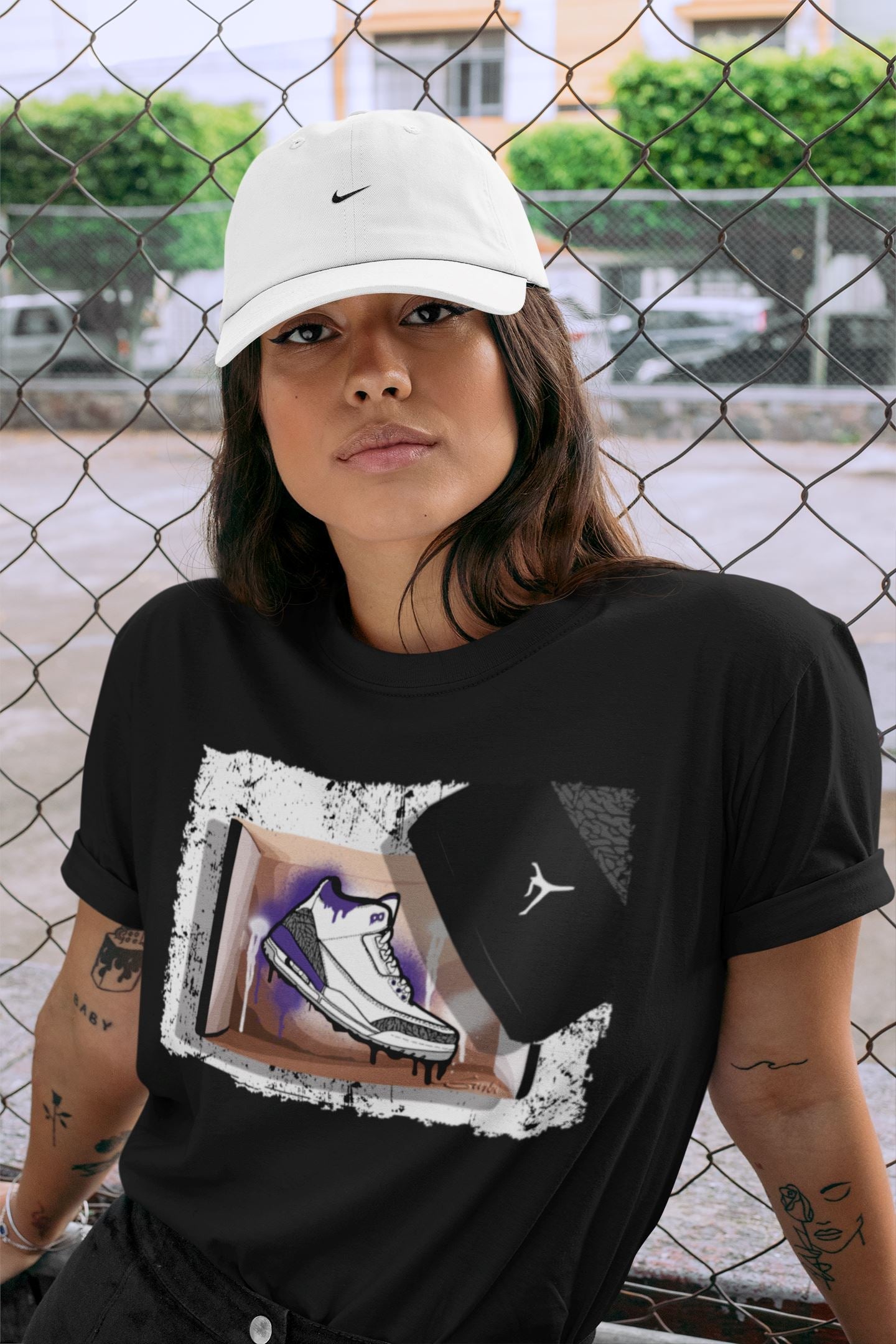 Jordan 3 Dark Iris Sneaker Match Tees New Kicks Sneaker Tees Jordan 3 Dark Iris Sneaker Release Tees Unisex Shirts