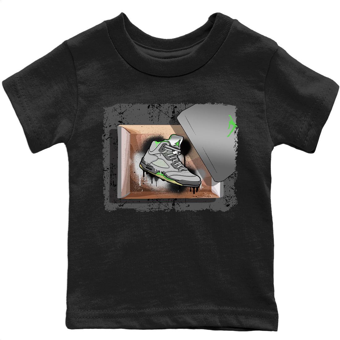 Jordan 5 Green Bean Sneaker Match Tees New Kicks Sneaker Tees Jordan 5 Green Bean Sneaker Release Tees Kids Shirts
