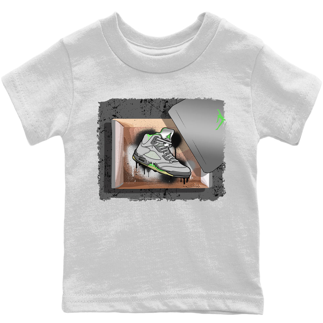 Jordan 5 Green Bean Sneaker Match Tees New Kicks Sneaker Tees Jordan 5 Green Bean Sneaker Release Tees Kids Shirts