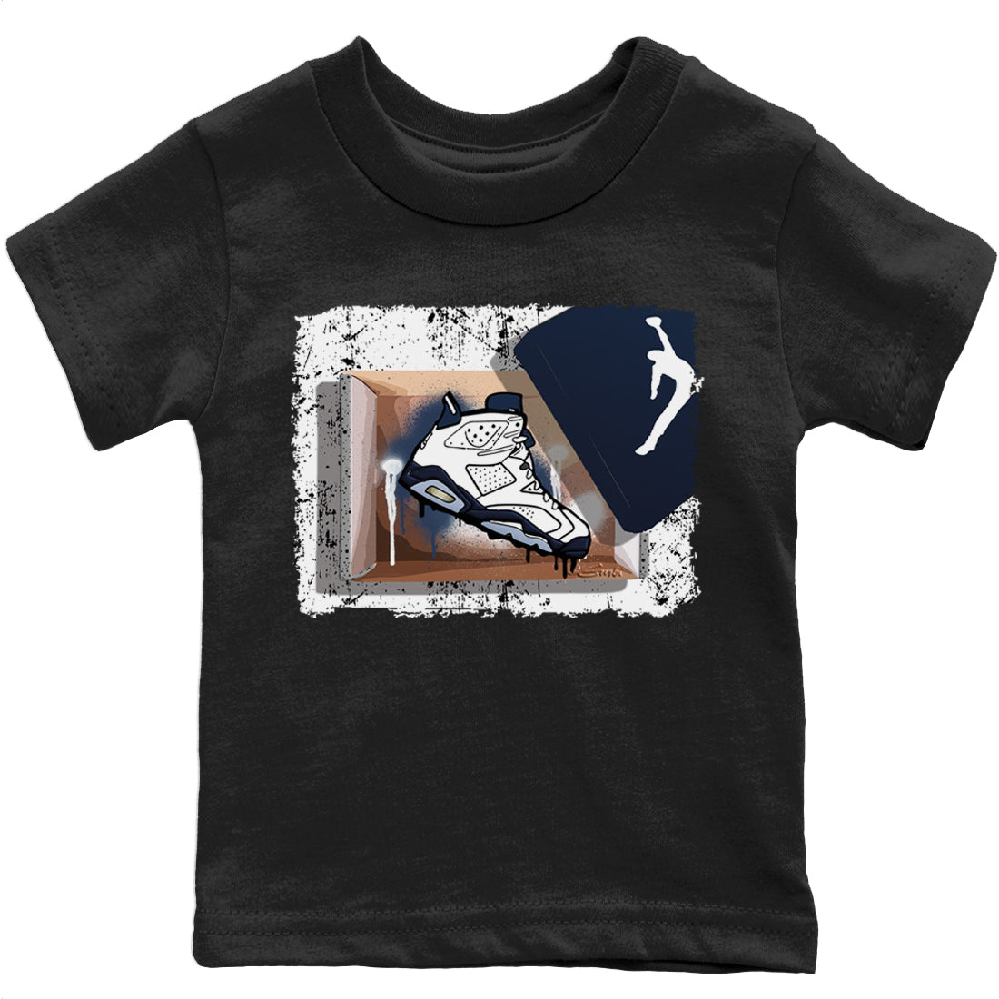 Jordan 6 Midnight Navy Sneaker Match Tees New Kicks Sneaker Tees Jordan 6 Midnight Navy Sneaker Release Tees Kids Shirts