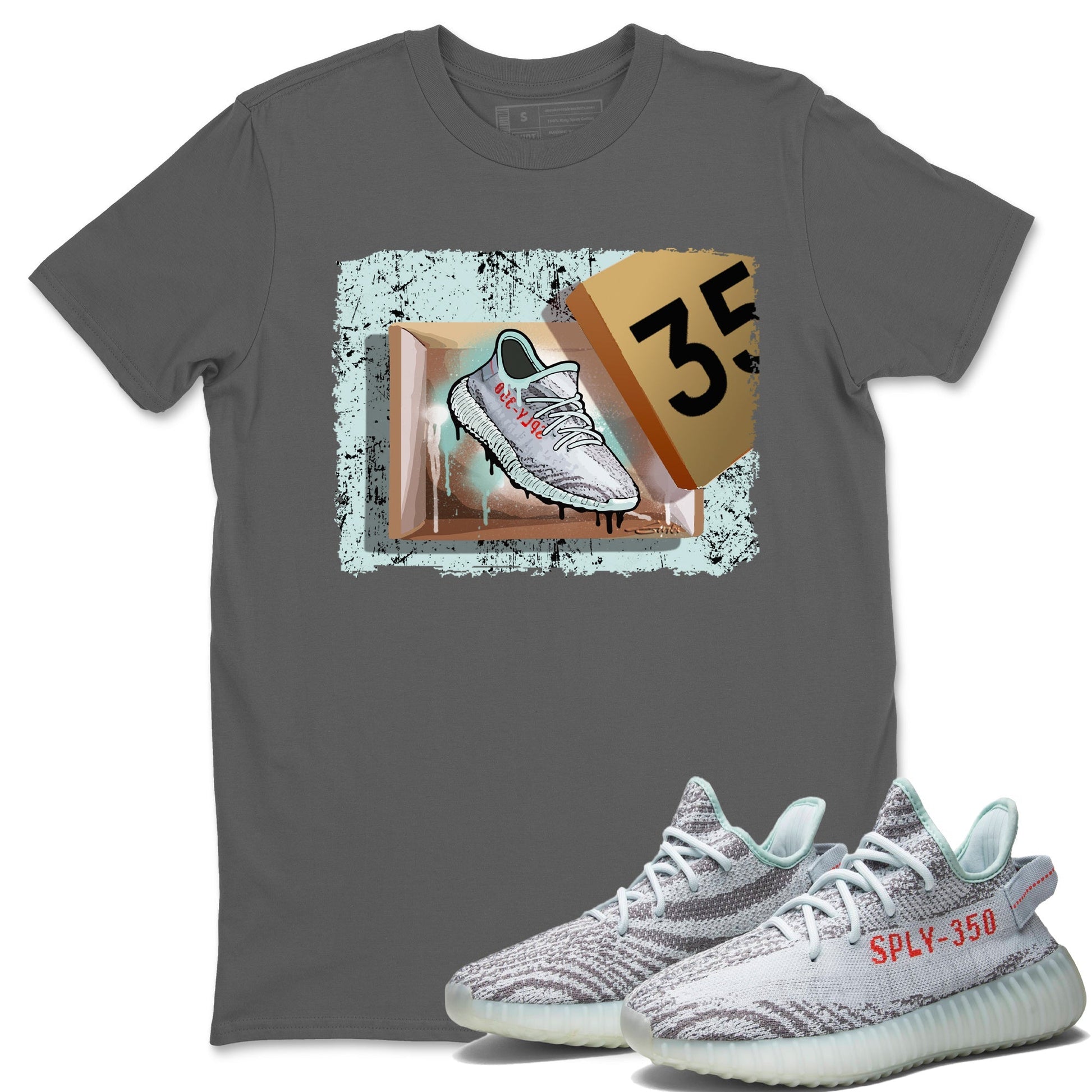 Yeezy 350 Blue Tint Sneaker Match Tees New Kicks Sneaker Tees Yeezy 350 Blue Tint Sneaker Release Tees Unisex Shirts