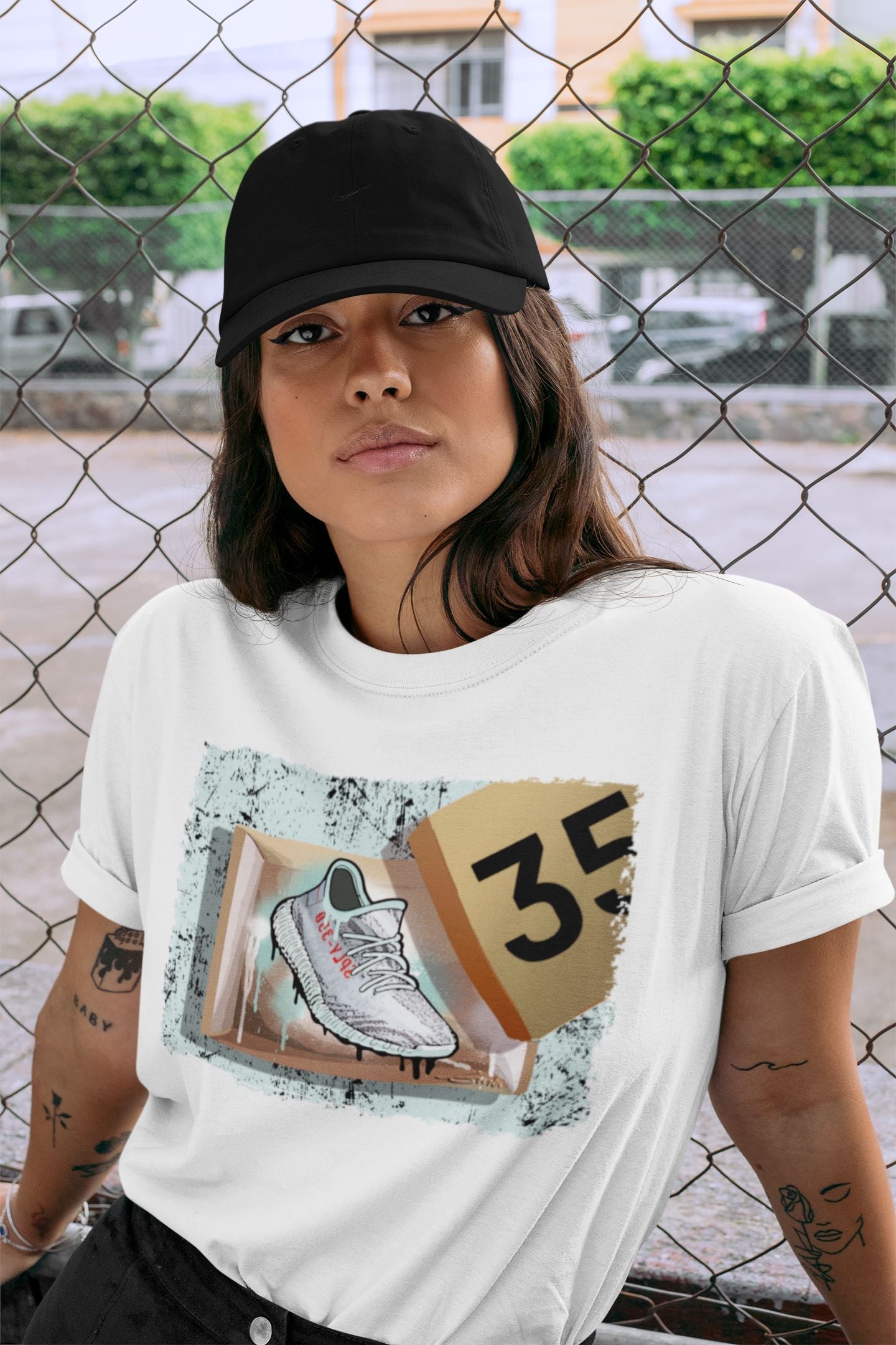 Yeezy 350 Blue Tint Sneaker Match Tees New Kicks Sneaker Tees Yeezy 350 Blue Tint Sneaker Release Tees Unisex Shirts
