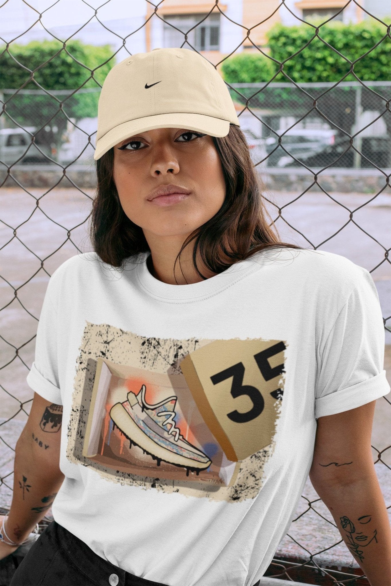Yeezy 350 MX Oat Sneaker Match Tees New Kicks Sneaker Tees Yeezy 350 MX Oat Sneaker Release Tees Unisex Shirts