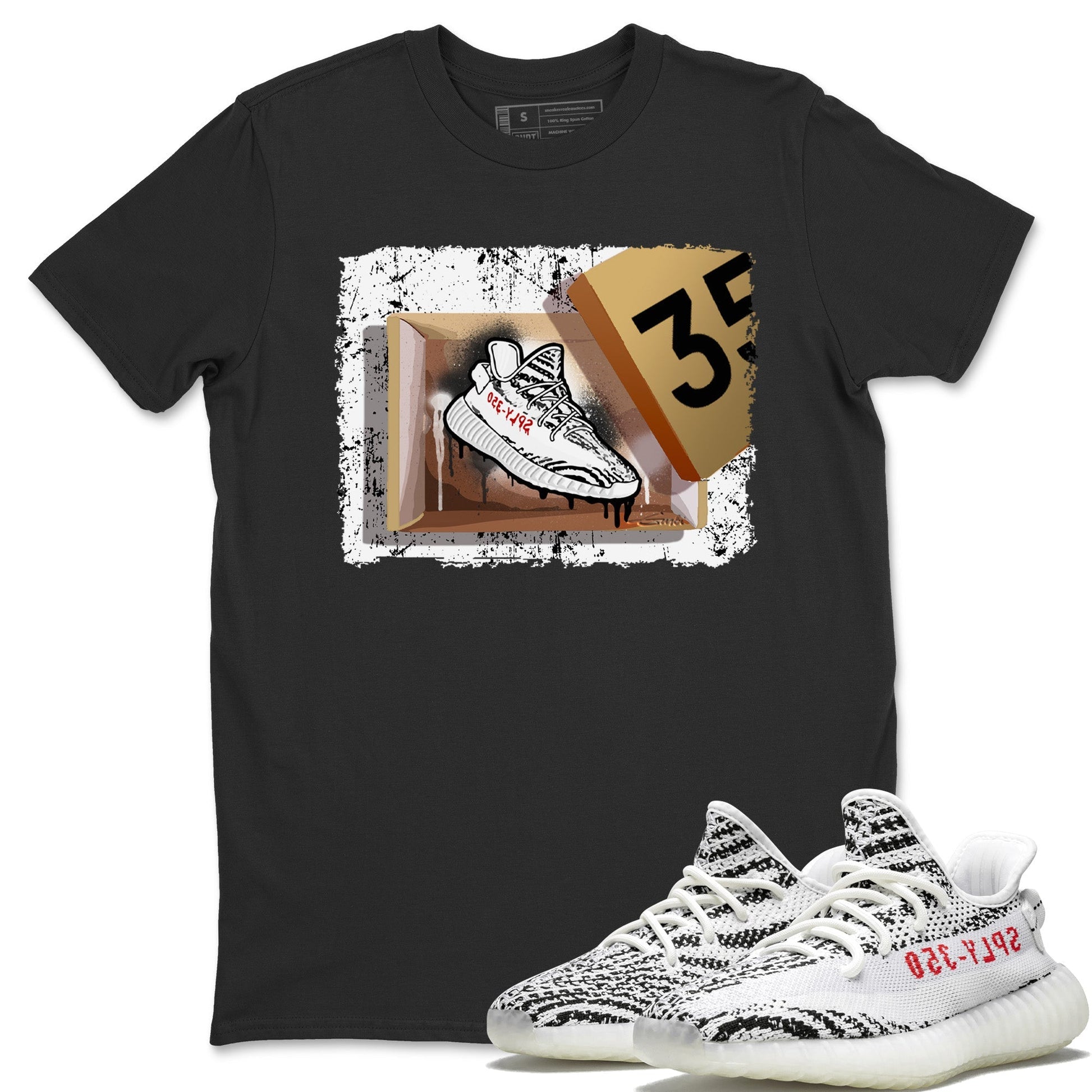 Yeezy 350 Zebra Sneaker Match Tees New Kicks Sneaker Tees Yeezy 350 Zebra Sneaker Release Tees Unisex Shirts
