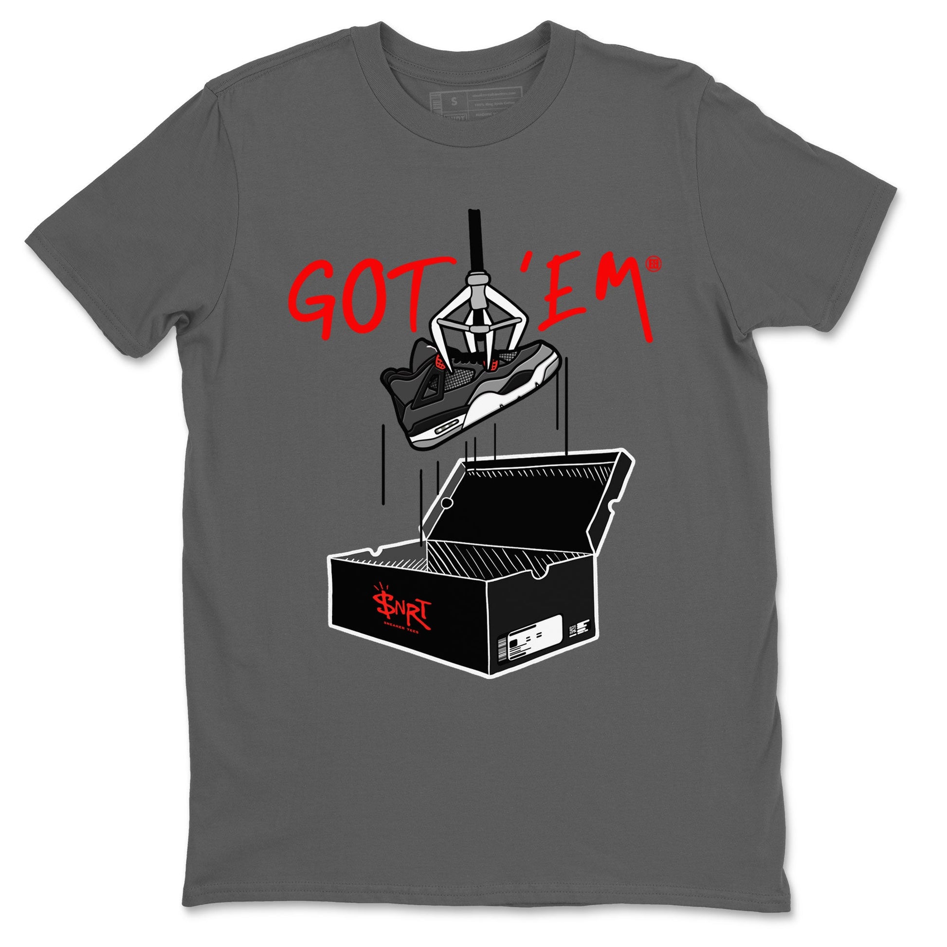 Air Jordan 4 Infrared shirt to match jordans New Treasure Hunter sneaker tees Air Jordan 4 Retro Infrared SNRT Sneaker Release Tees unisex cotton Cool Grey 2 crew neck shirt