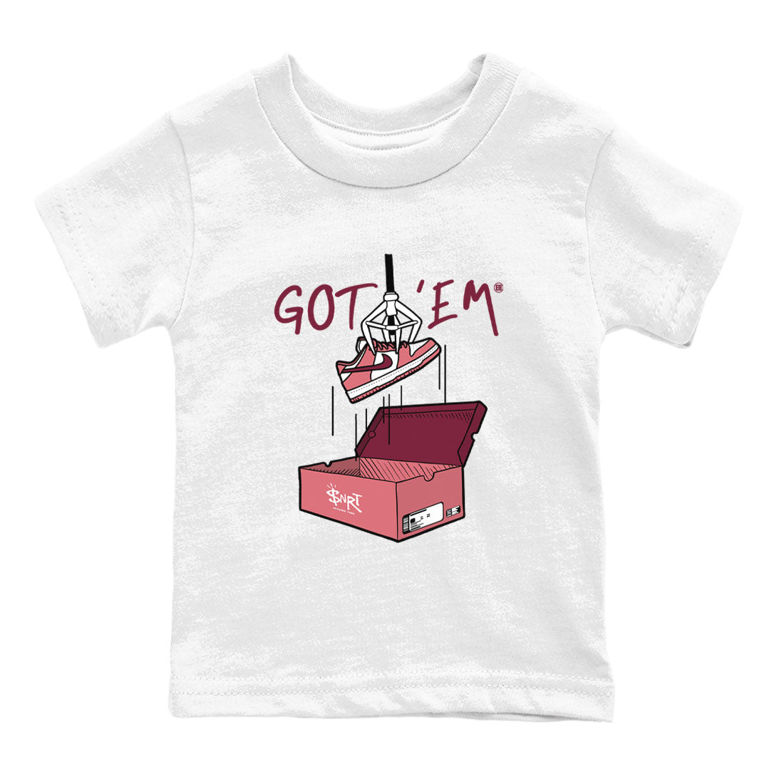 Dunk Valentine's Day shirt to match jordans New Treasure Hunter sneaker tees Dunk Valentines Day SNRT sneaker release tees baby toddler White 2 cotton Shirt