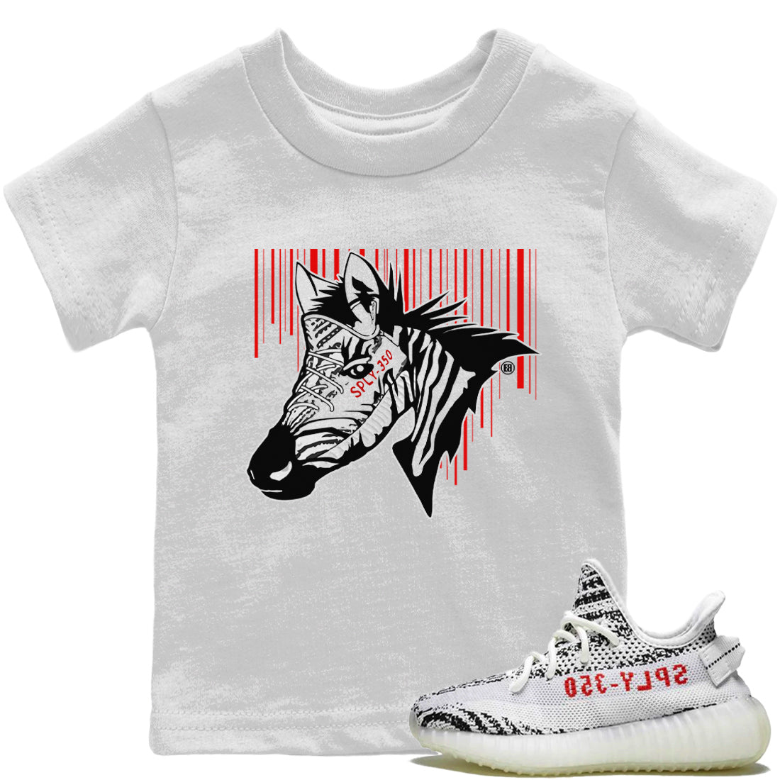 Yeezy 350 Zebra Sneaker Match Tees New Zebra Sneaker Tees Yeezy 350 Zebra Sneaker Release Tees Kids Shirts