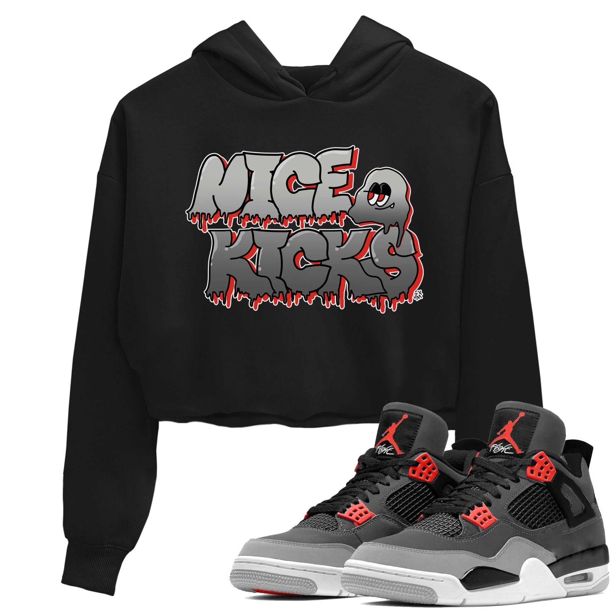 Jordan 4 Infrared Sneaker Match Tees Nice Kicks Sneaker Tees Jordan 4 Infrared Sneaker Release Tees Women's Shirts