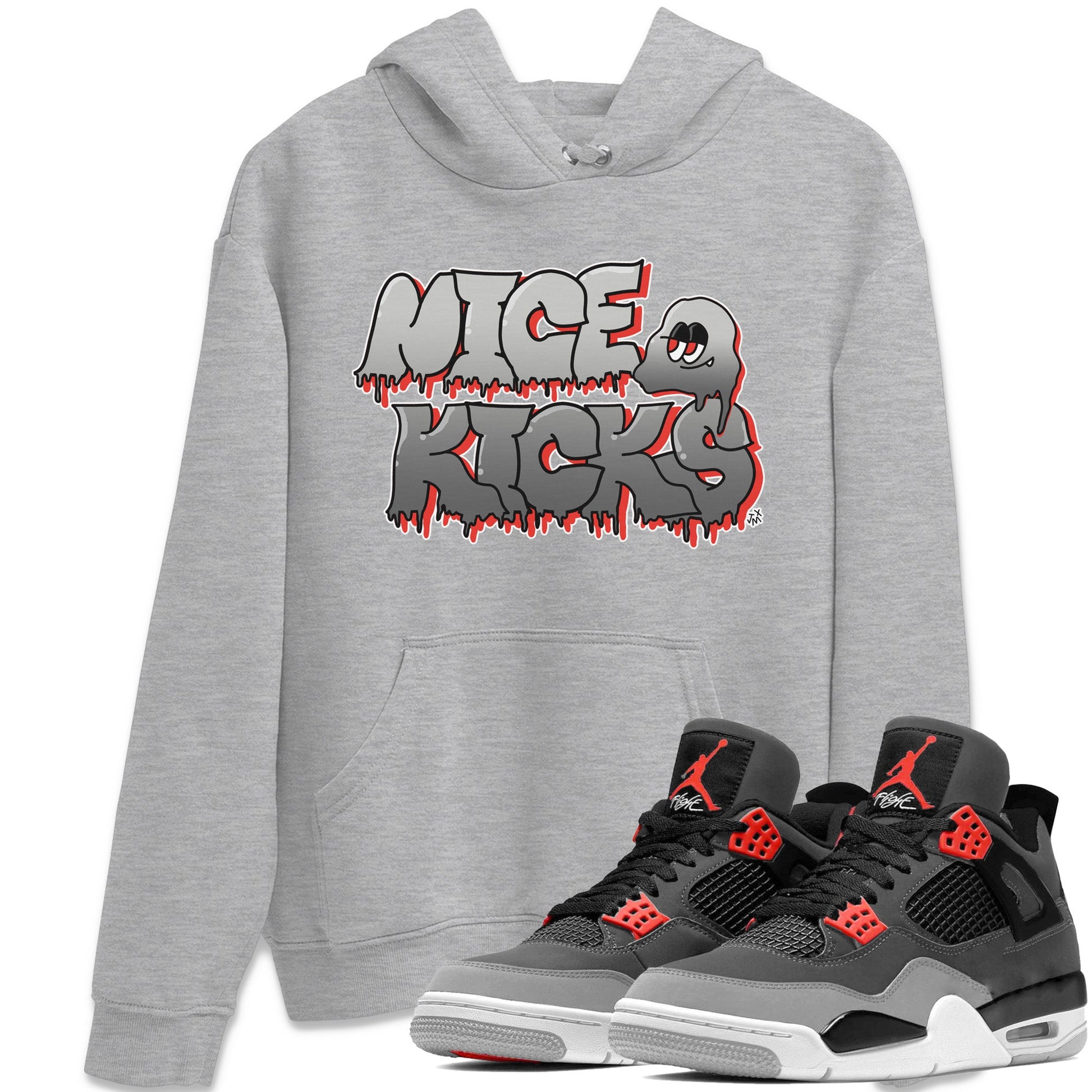Jordan 4 Infrared Sneaker Match Tees Nice Kicks Sneaker Tees Jordan 4 Infrared Sneaker Release Tees Unisex Shirts