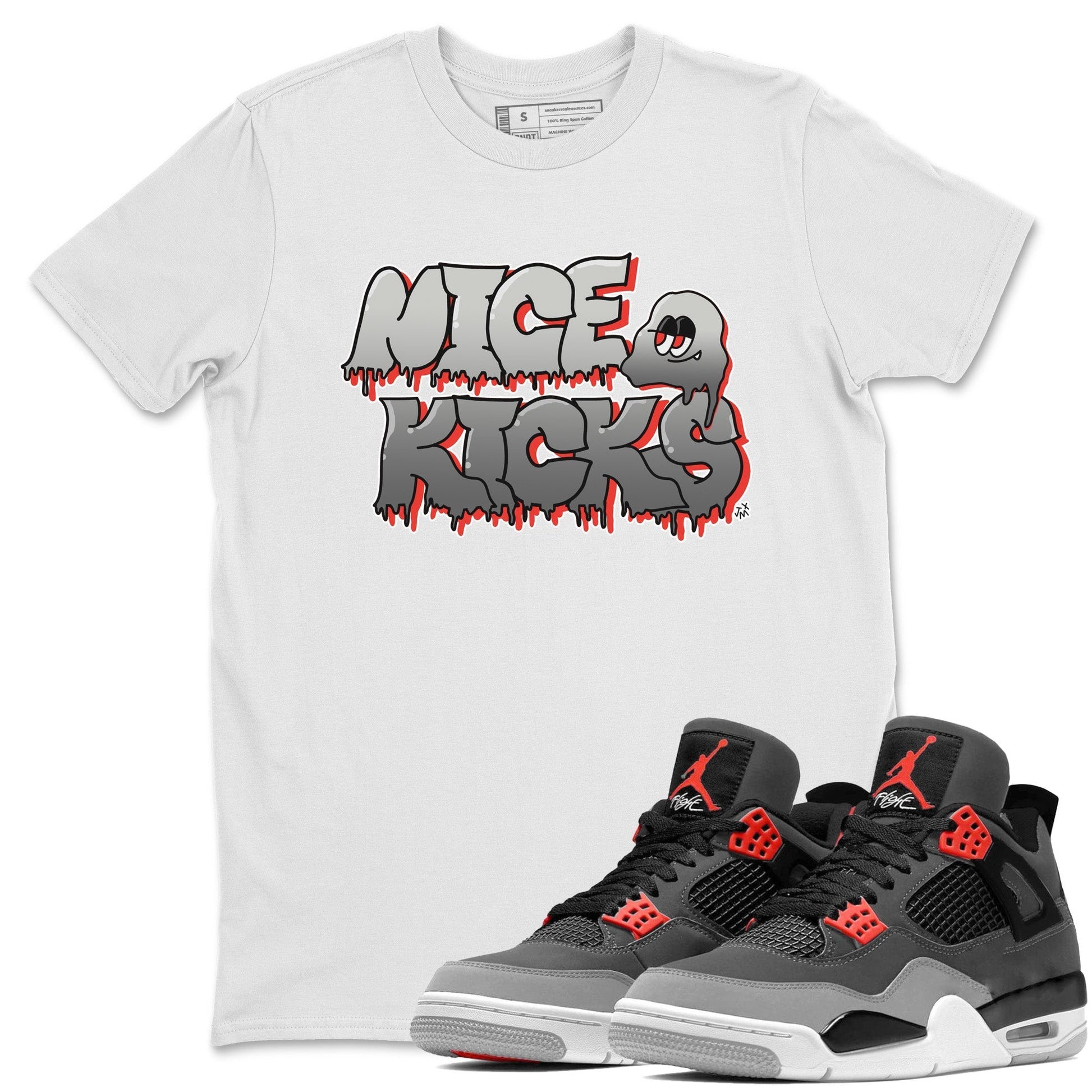 Jordan 4 Infrared Sneaker Match Tees Nice Kicks Sneaker Tees Jordan 4 Infrared Sneaker Release Tees Unisex Shirts