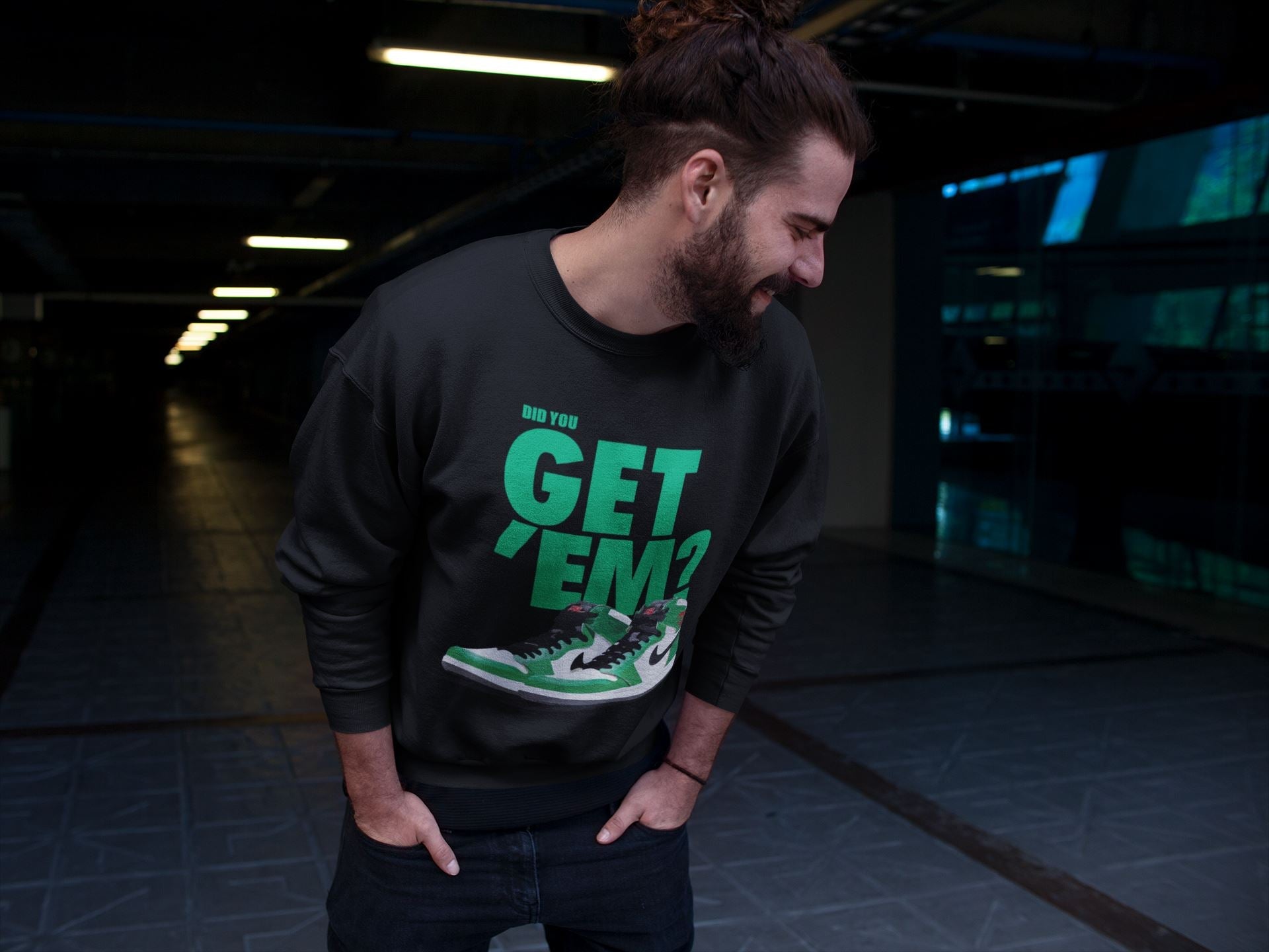 Jordan 1 Lucky Green Sneaker Match Tees Did You Get Em SNRT Sneaker Tees Jordan 1 Lucky Green SNRT Sneaker Release Tees Unisex Shirts