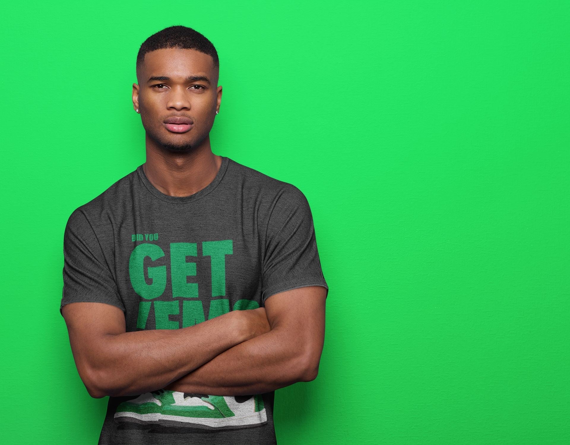 Jordan 1 Lucky Green Sneaker Match Tees Did You Get Em SNRT Sneaker Tees Jordan 1 Lucky Green SNRT Sneaker Release Tees Unisex Shirts