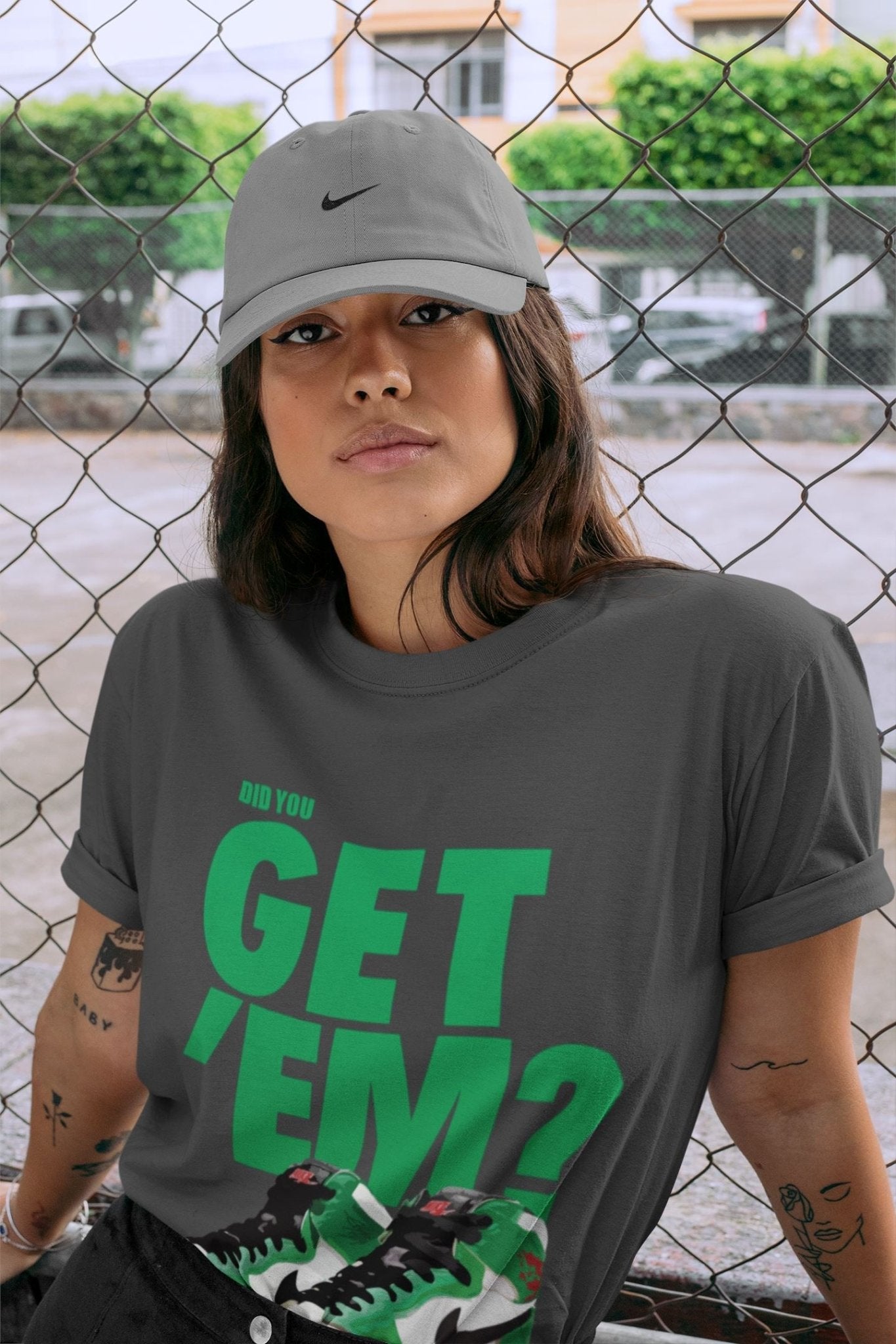 Jordan 1 Lucky Green Sneaker Match Tees Did You Get Em SNRT Sneaker Tees Jordan 1 Lucky Green SNRT Sneaker Release Tees Unisex Shirts