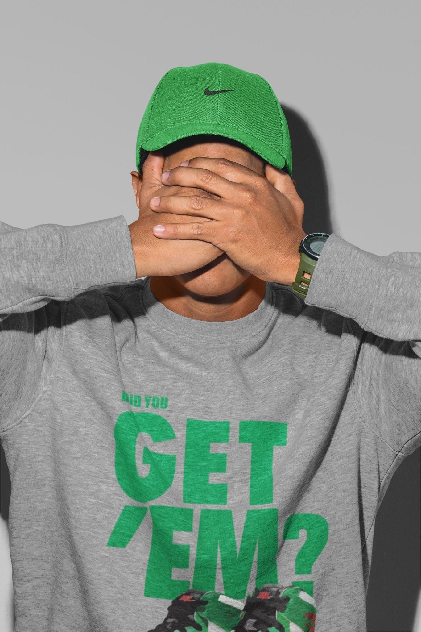Jordan 1 Lucky Green Sneaker Match Tees Did You Get Em SNRT Sneaker Tees Jordan 1 Lucky Green SNRT Sneaker Release Tees Unisex Shirts