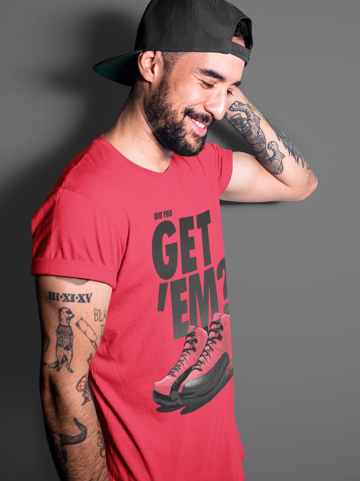 Jordan 12 Reverse Flu Game Sneaker Match Tees Did You Get Em SNRT Sneaker Tees Jordan 12 Reverse Flu Game SNRT Sneaker Release Tees Unisex Shirts