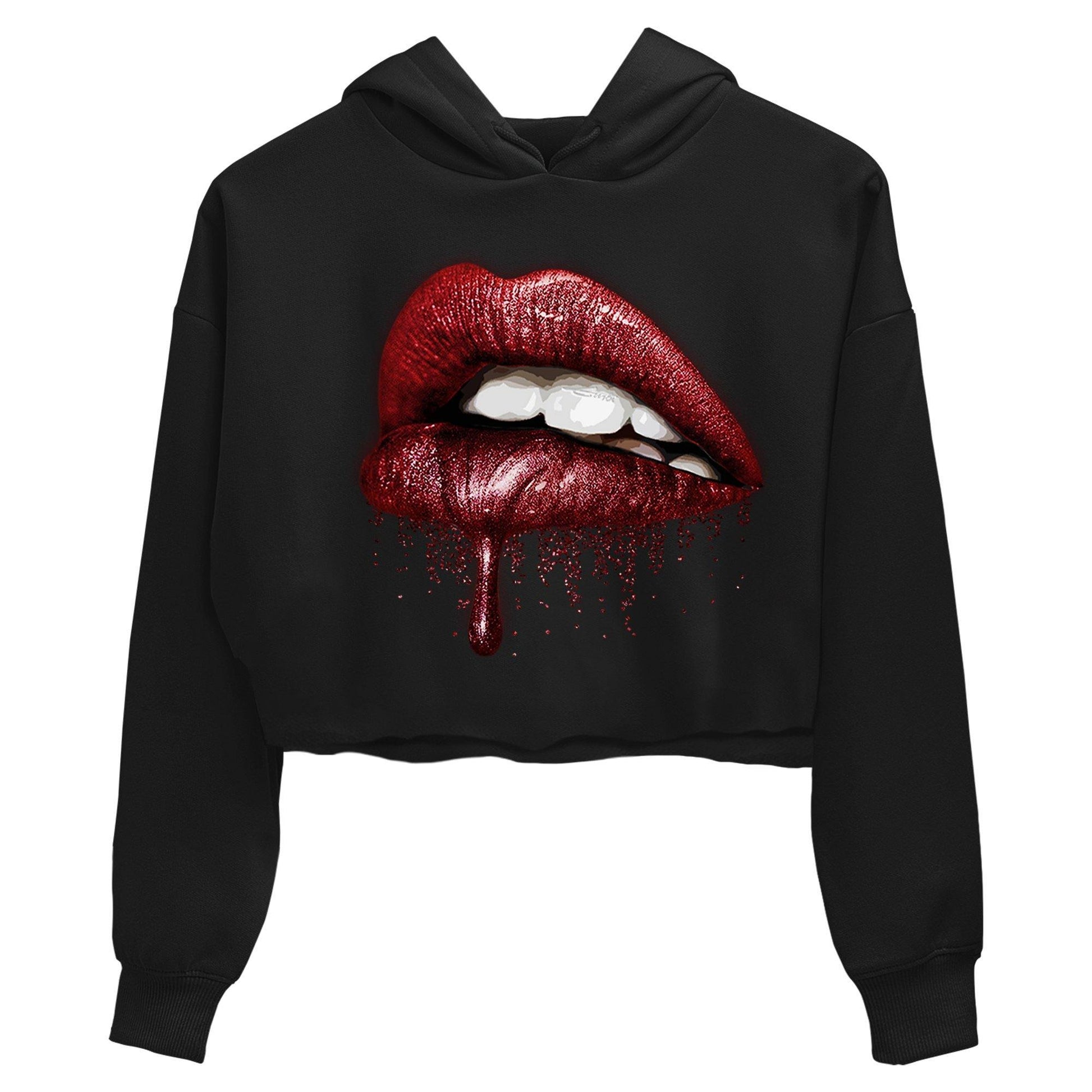 Jordan 12 Reverse Flu Game Sneaker Match Tees Dripping Lips Sneaker Tees Jordan 12 Reverse Flu Game Sneaker Release Tees Women's Shirts