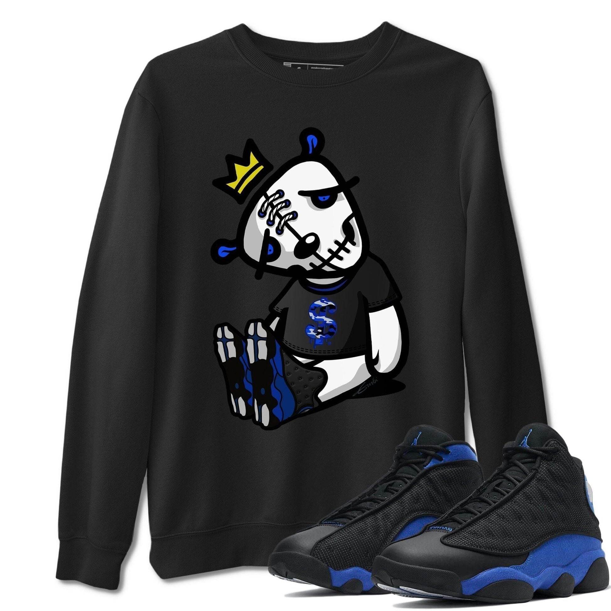 Jordan 13 Hyper Royal Sneaker Match Tees Dead Dolls Sneaker Tees Jordan 13 Hyper Royal Sneaker Release Tees Unisex Shirts