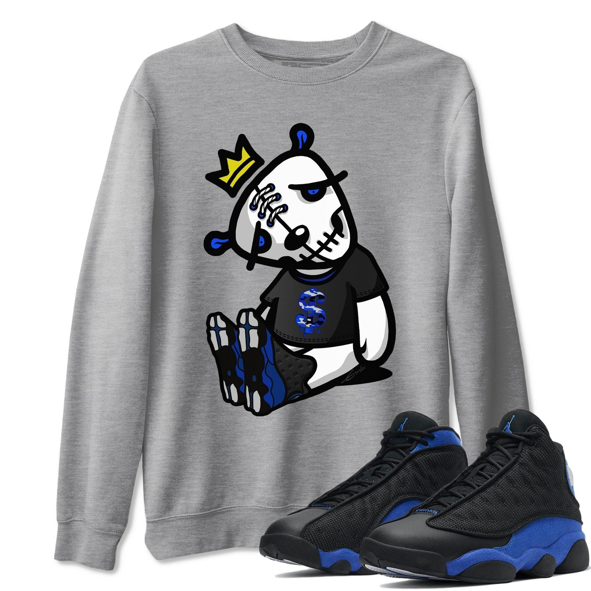 Jordan 13 Hyper Royal Sneaker Match Tees Dead Dolls Sneaker Tees Jordan 13 Hyper Royal Sneaker Release Tees Unisex Shirts